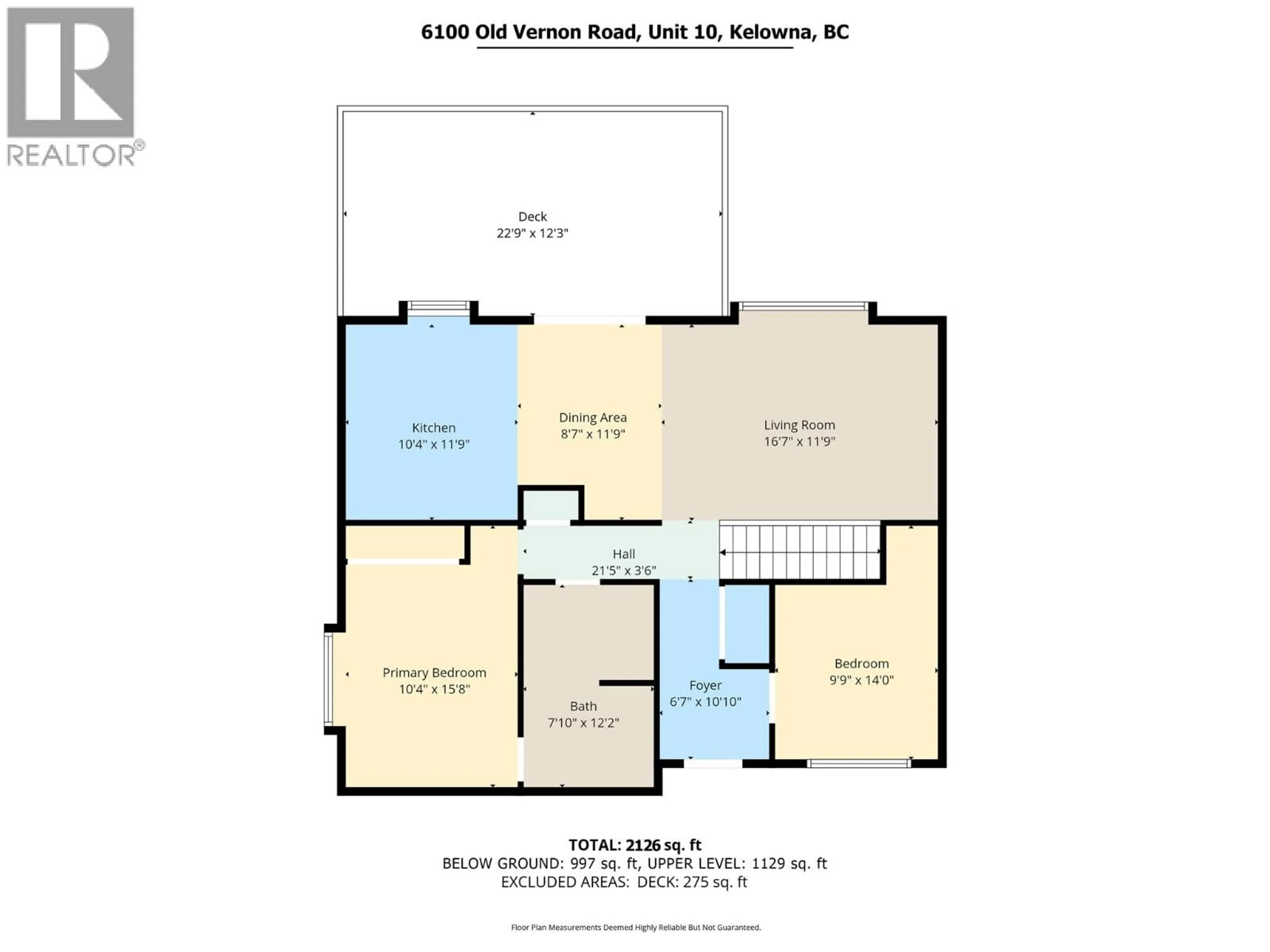 Floor plan for 10 - 6100 OLD VERNON ROAD, Kelowna British Columbia V1X7T8