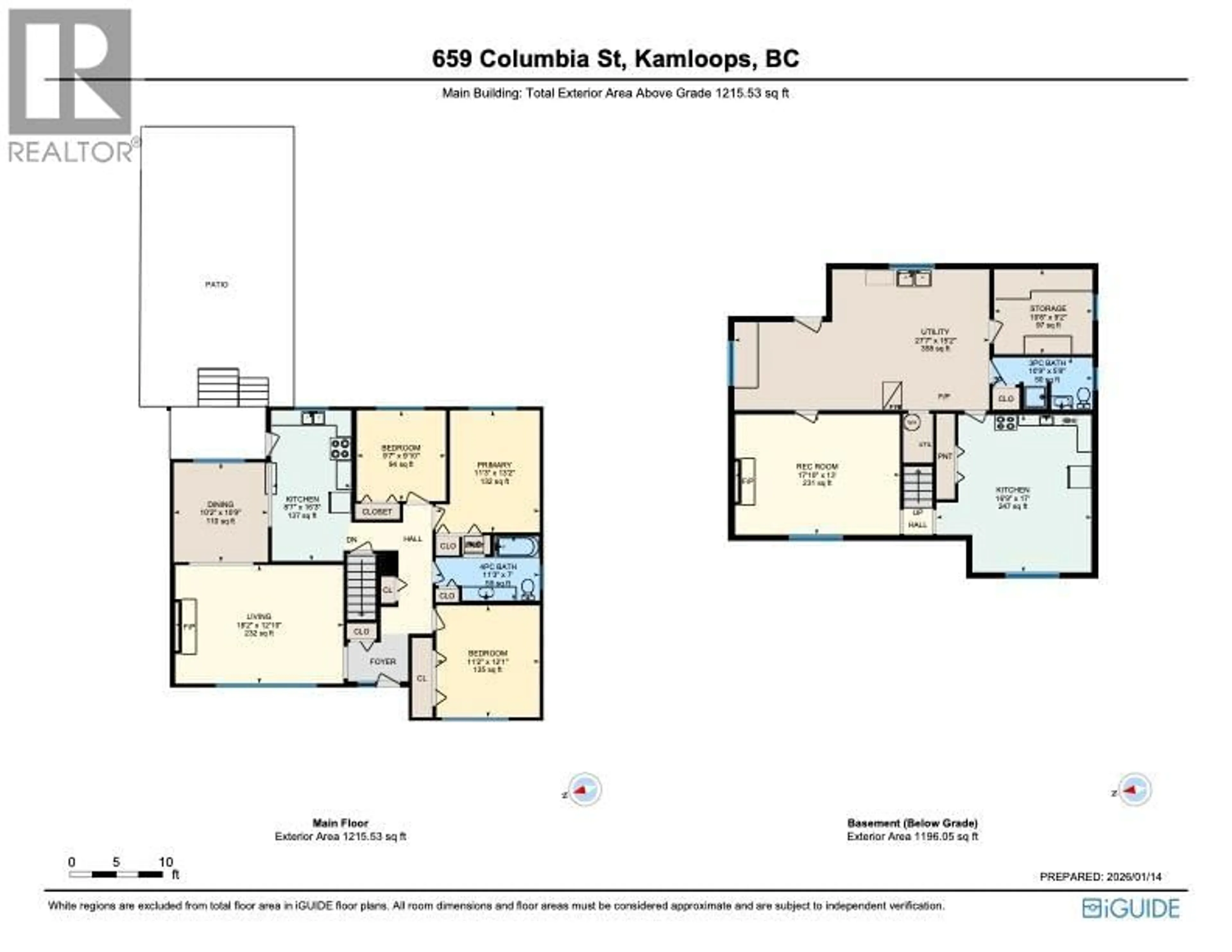 Floor plan for 659 COLUMBIA STREET, Kamloops British Columbia V2C2V2