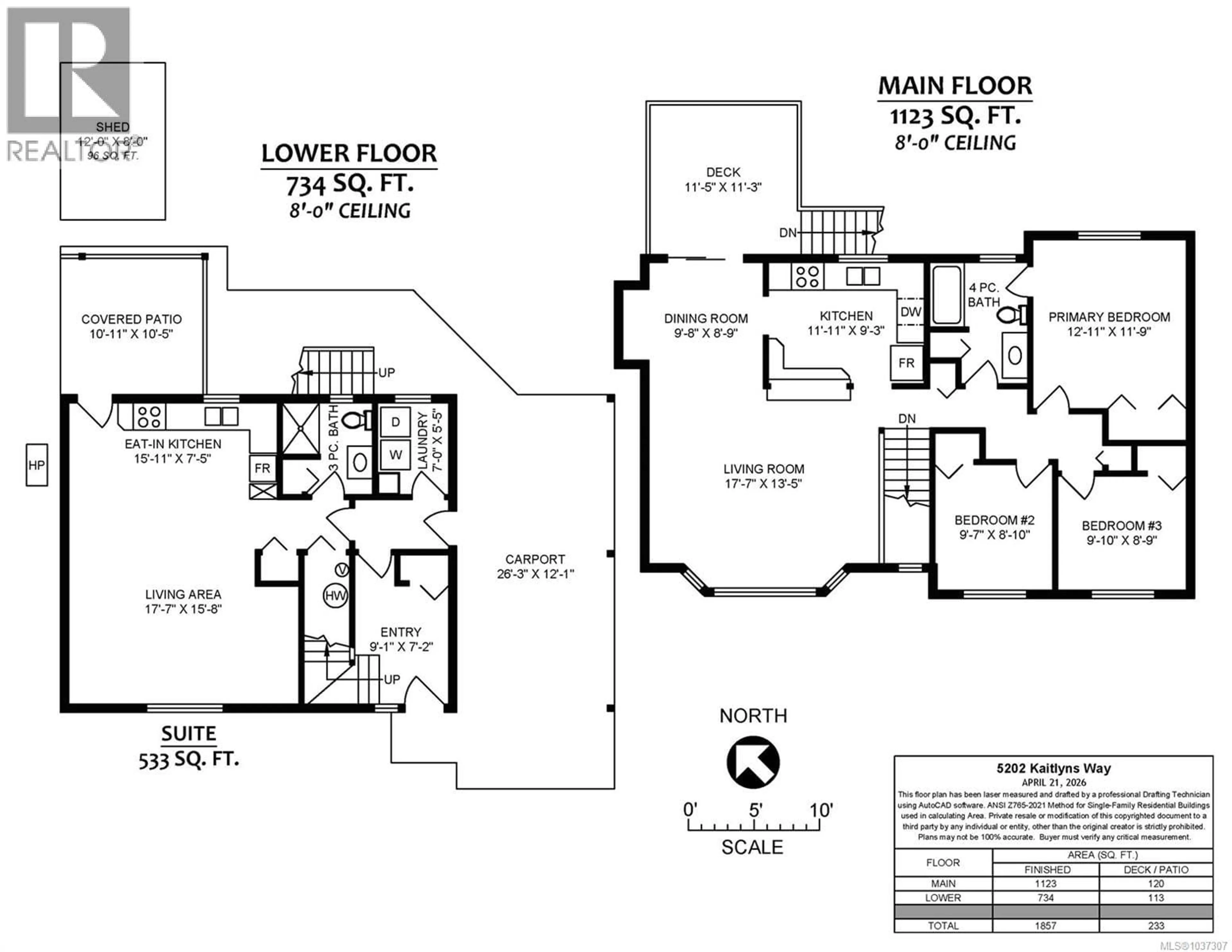 Floor plan for 5202 KAITLYNS WAY, Nanaimo British Columbia V9T5W1