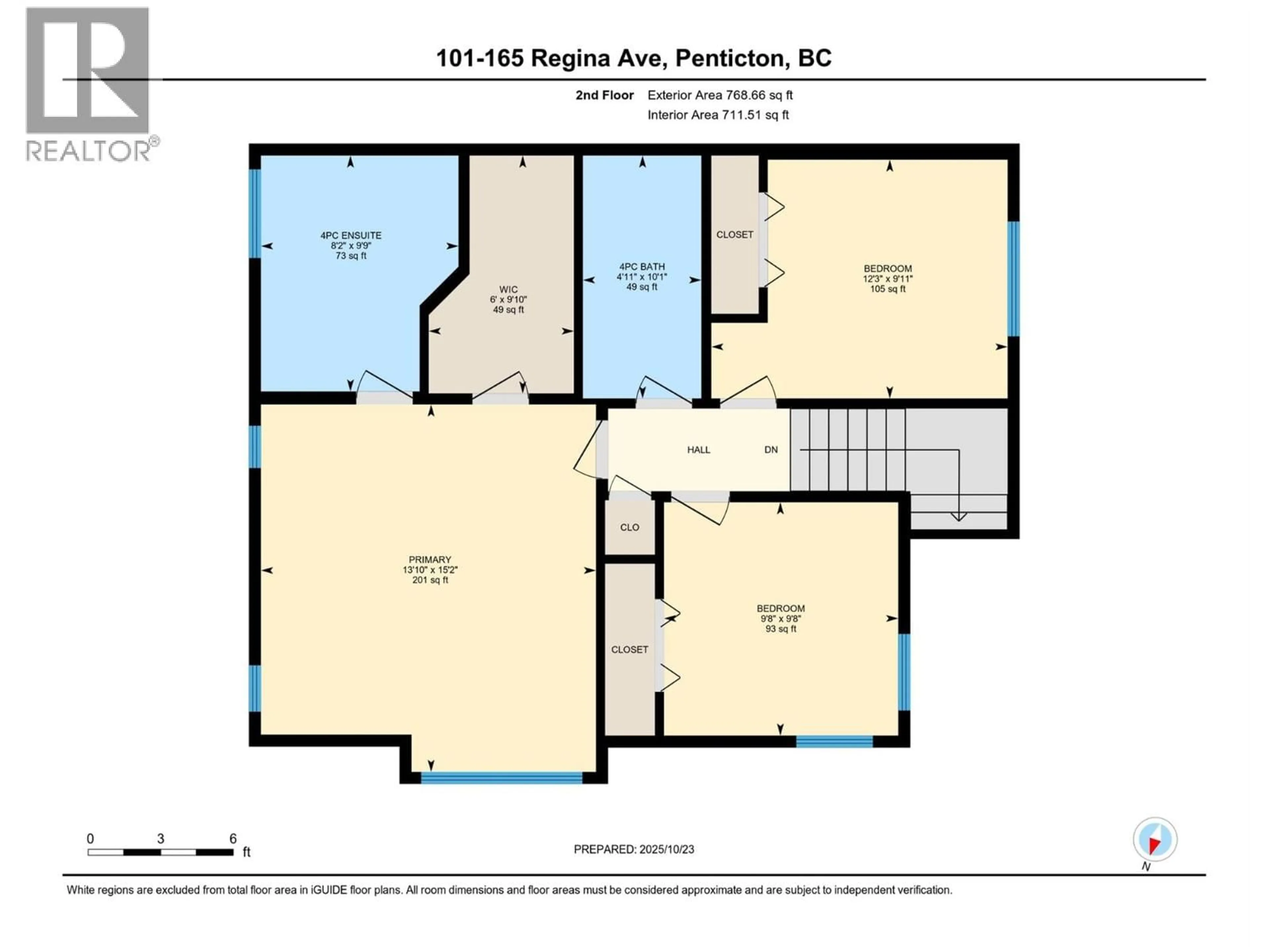 Floor plan for 101 - 168 REGINA AVENUE, Penticton British Columbia V2A2K8