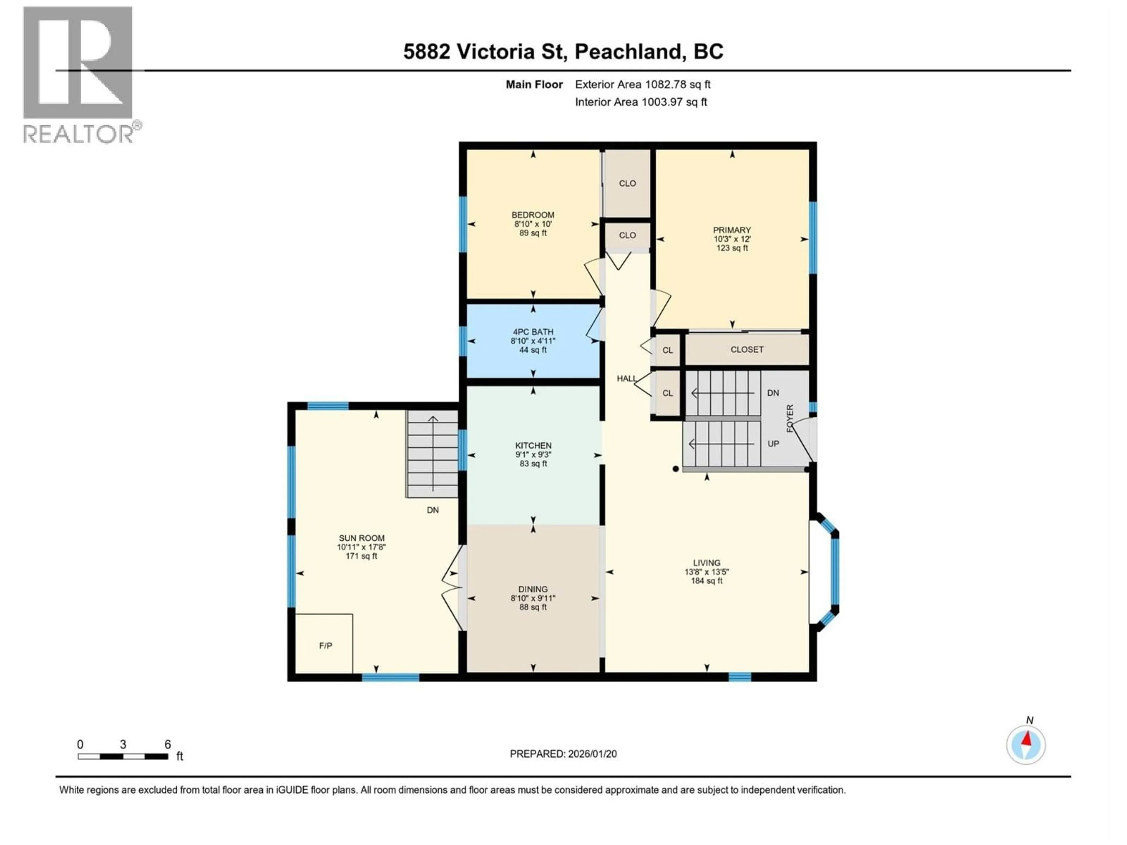 Floor plan for 5882 VICTORIA STREET, Peachland British Columbia V0X1X4