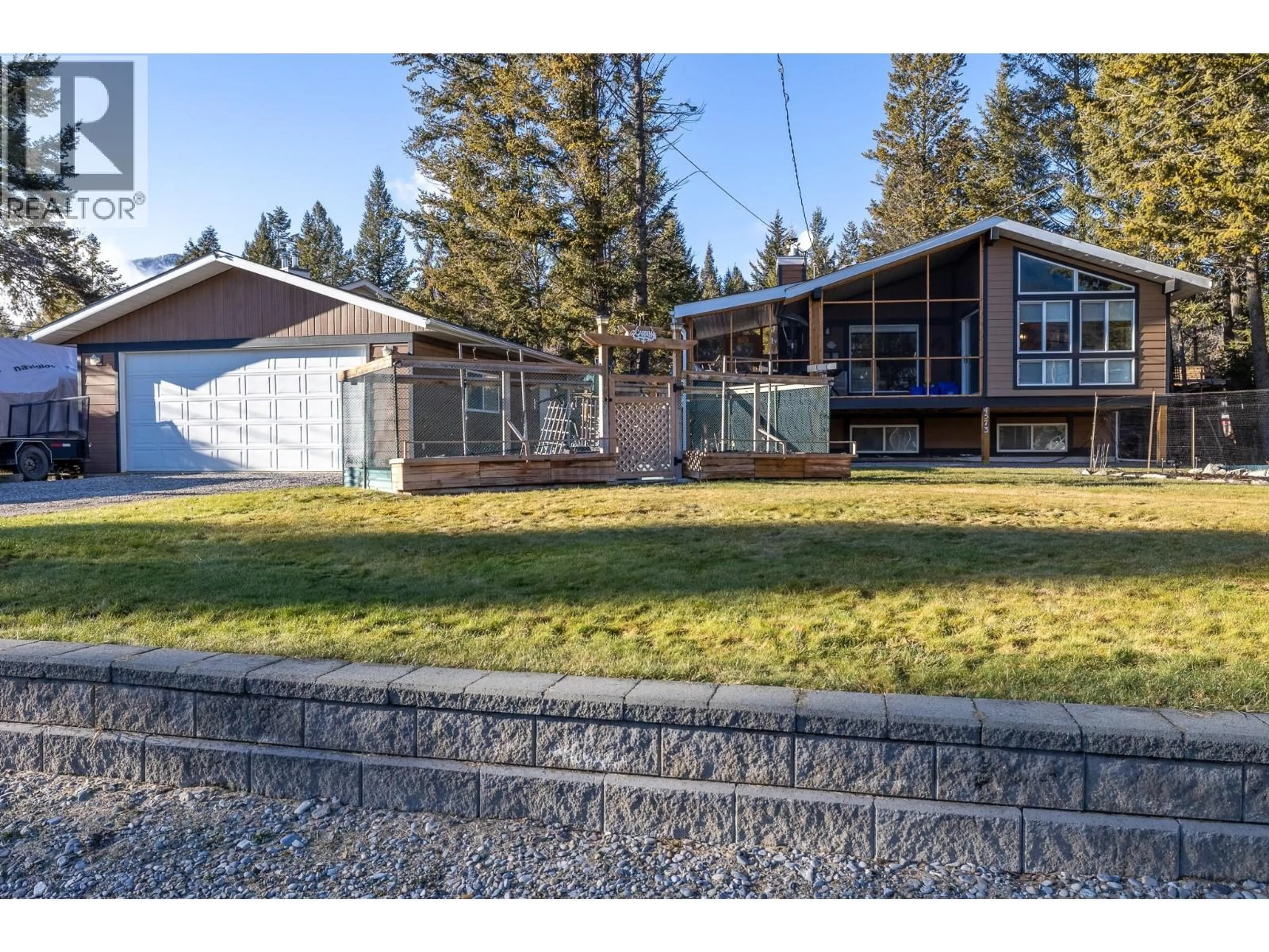 A pic from outside/outdoor area/front of a property/back of a property/a pic from drone, unknown for 4573 COLUMERE ROAD, Fairmont Hot Springs British Columbia V0B1L2