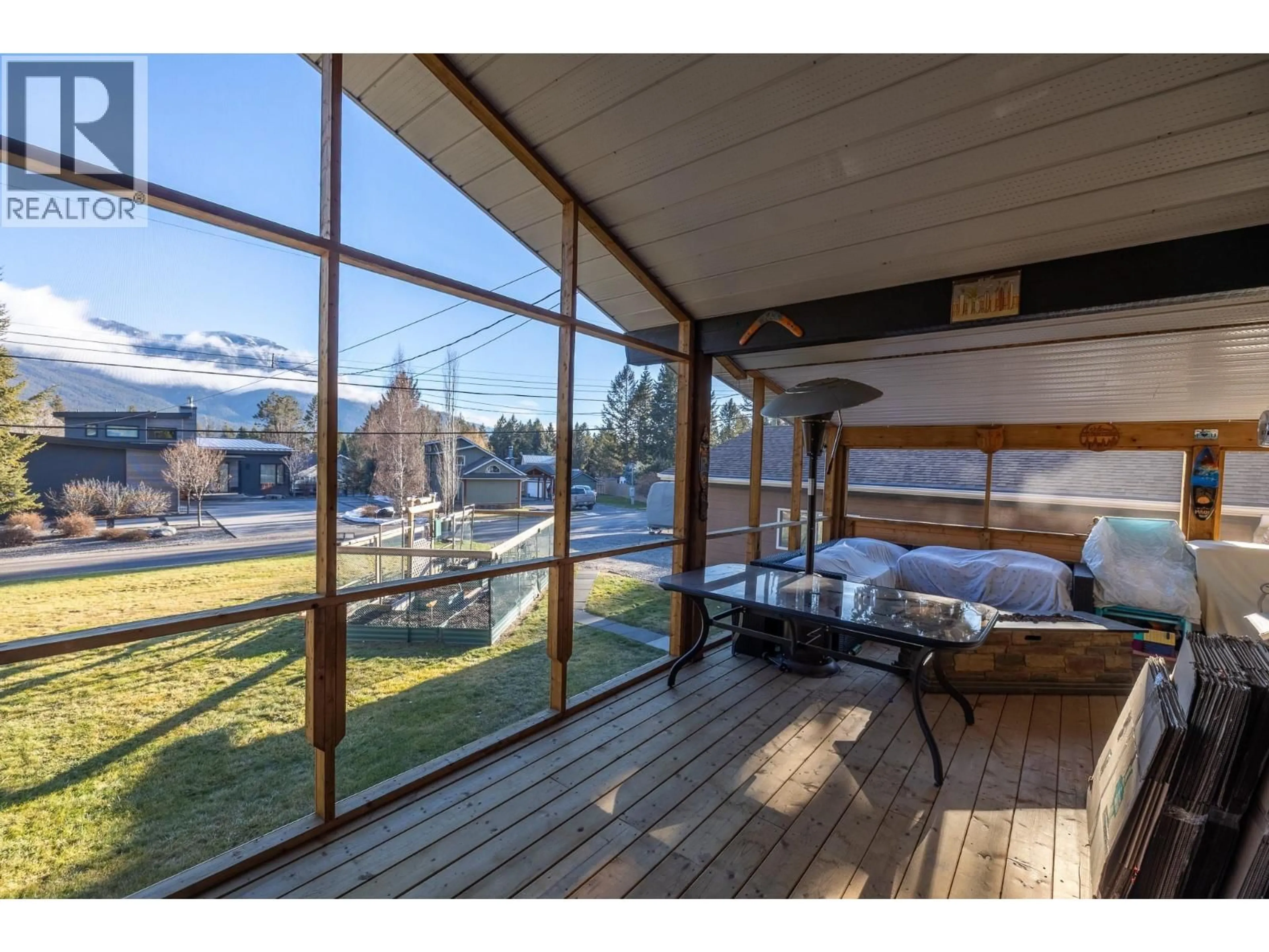 Patio, water/lake/river/ocean view for 4573 COLUMERE ROAD, Fairmont Hot Springs British Columbia V0B1L2