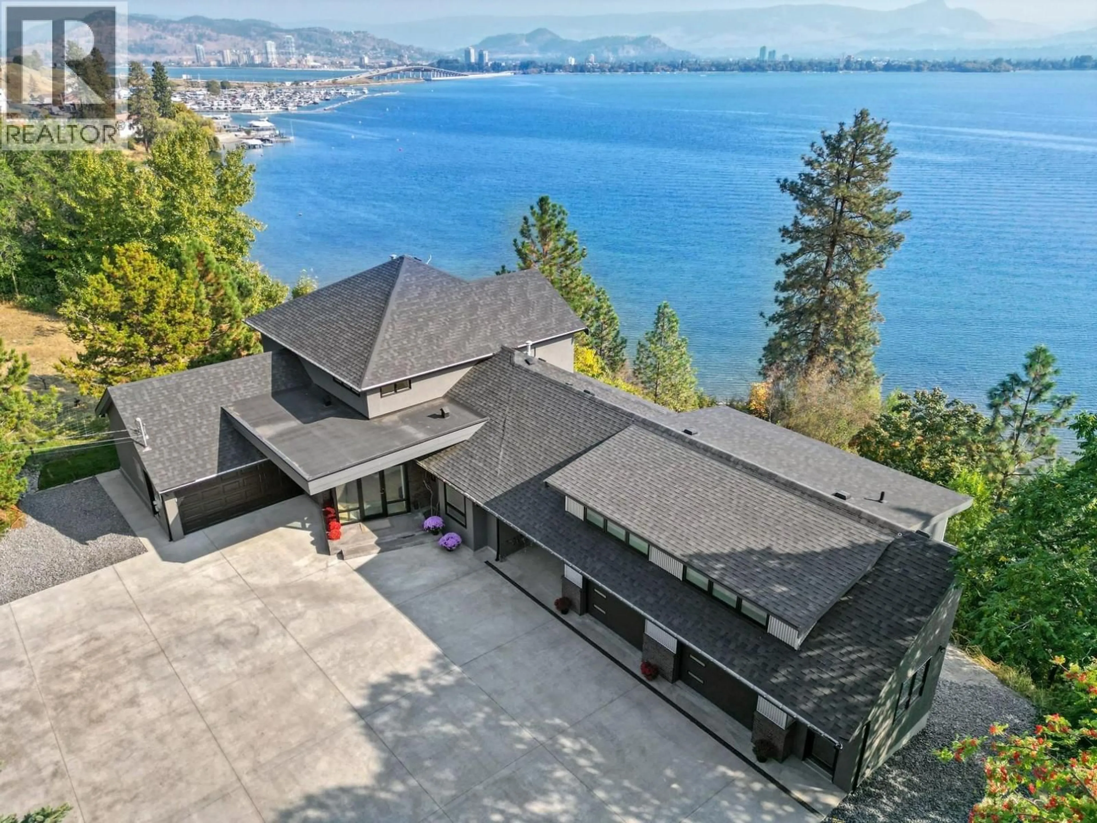 A pic from outside/outdoor area/front of a property/back of a property/a pic from drone, water/lake/river/ocean view for 2311 CAMPBELL ROAD, West Kelowna British Columbia V1Z1S9