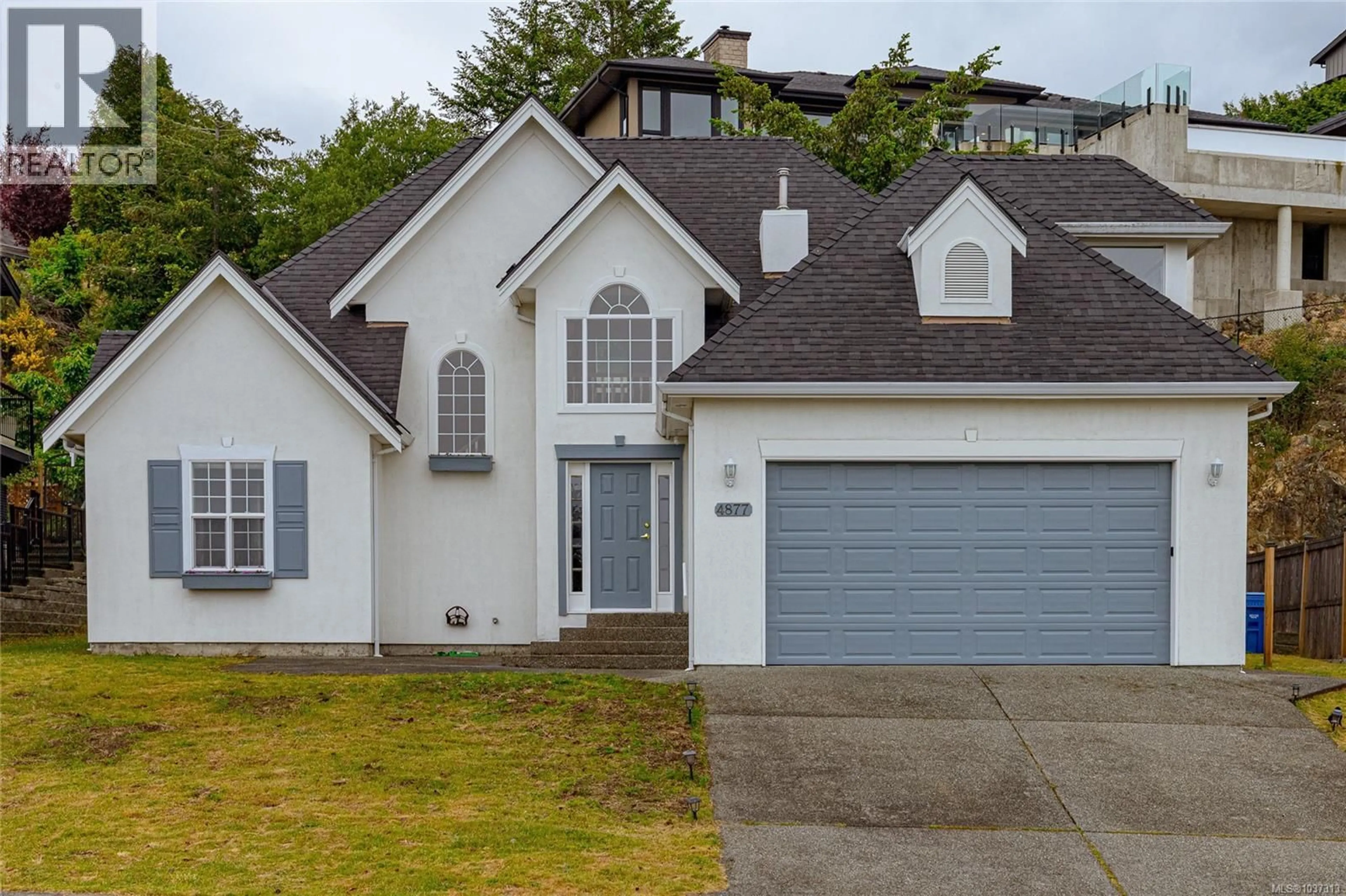Home with vinyl exterior material, street for 4877 FINNERTY CRESCENT, Nanaimo British Columbia V9V1N9