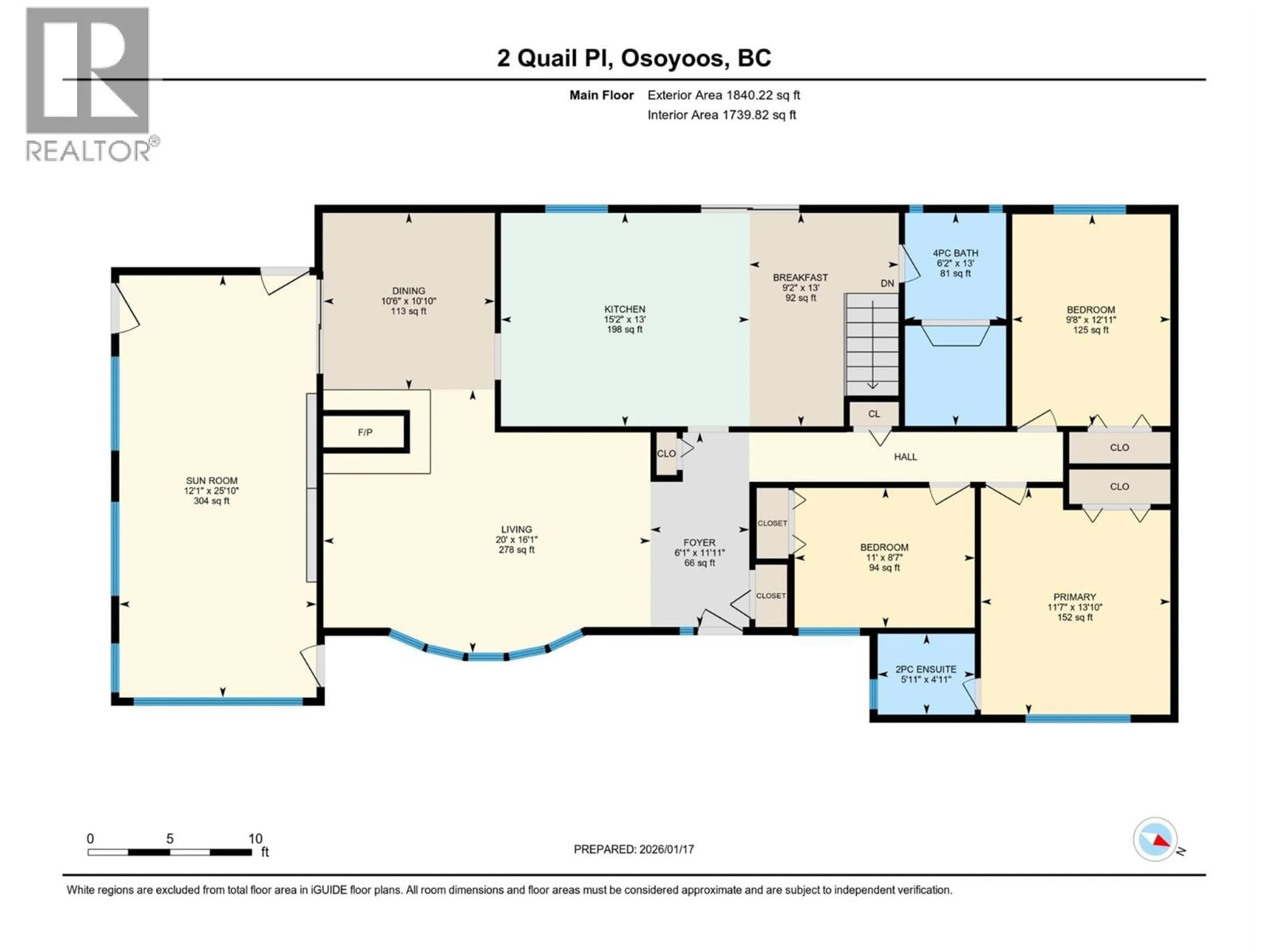 Floor plan for 2 QUAIL PLACE, Osoyoos British Columbia V0H1V1