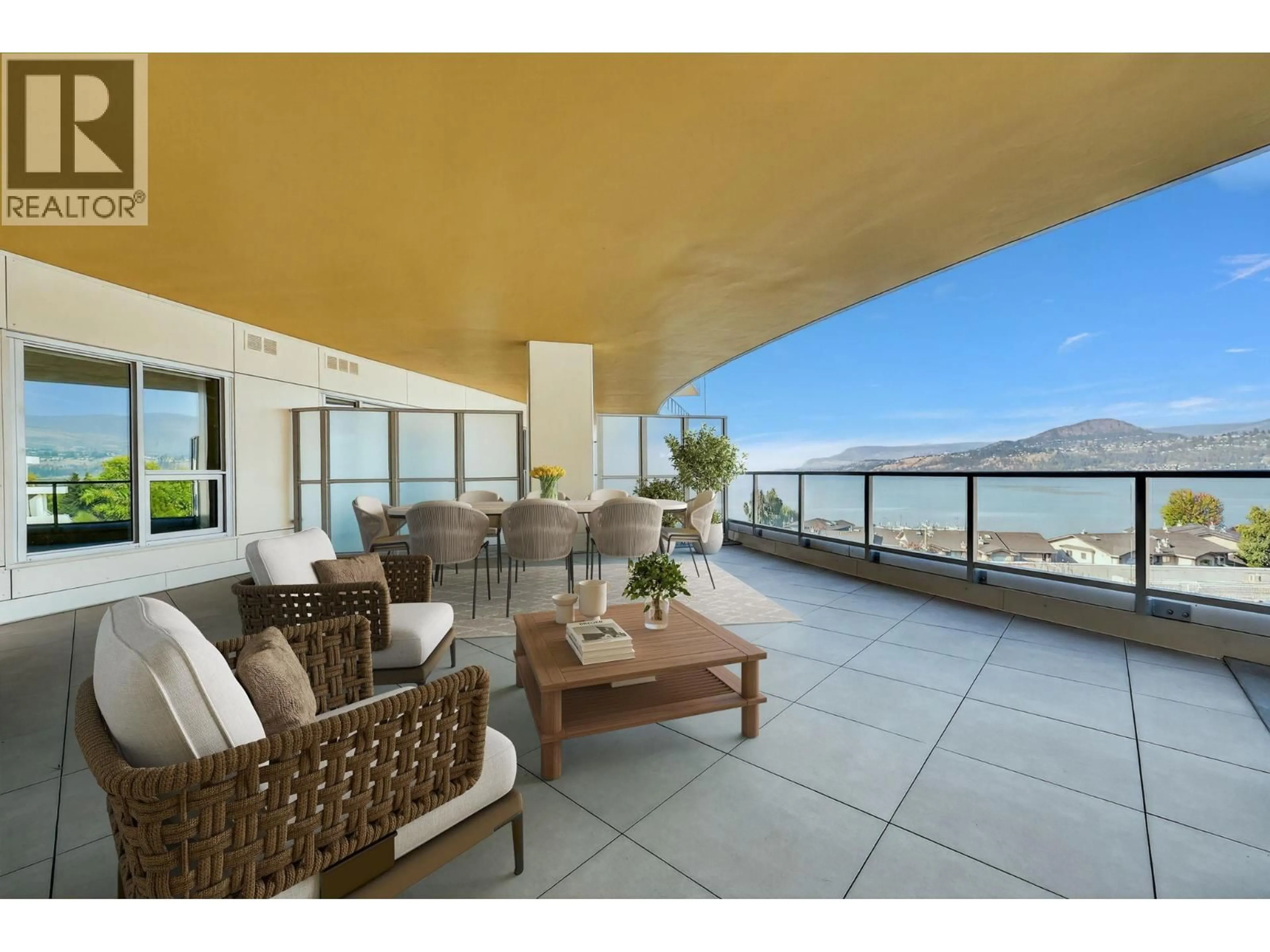 Patio, water/lake/river/ocean view for 612 - 3340 LAKESHORE ROAD, Kelowna British Columbia V1W3S9