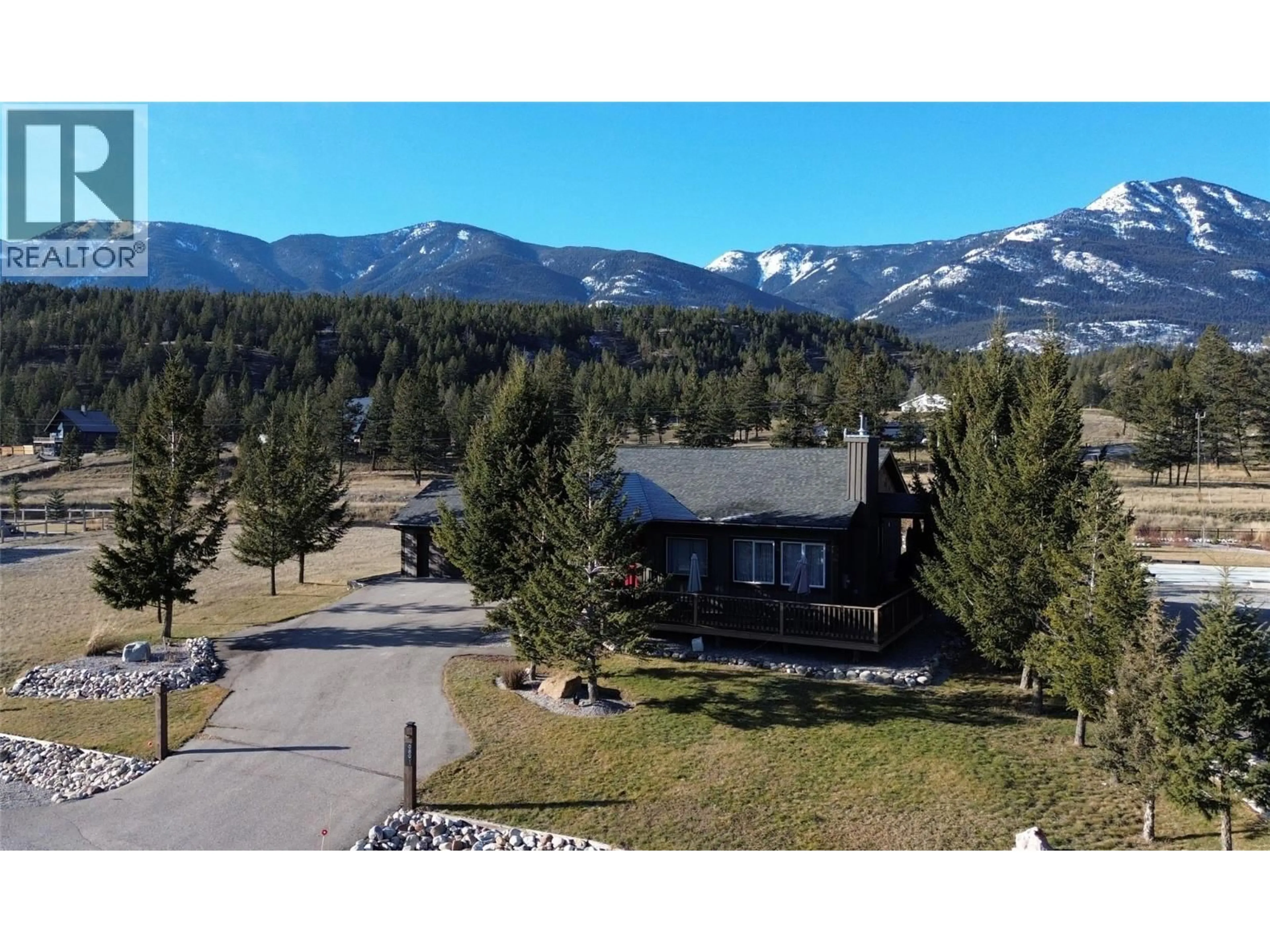 A pic from outside/outdoor area/front of a property/back of a property/a pic from drone, mountain view for 6891 COLUMBIA RIDGE DRIVE, Fairmont Hot Springs British Columbia V0B1L2