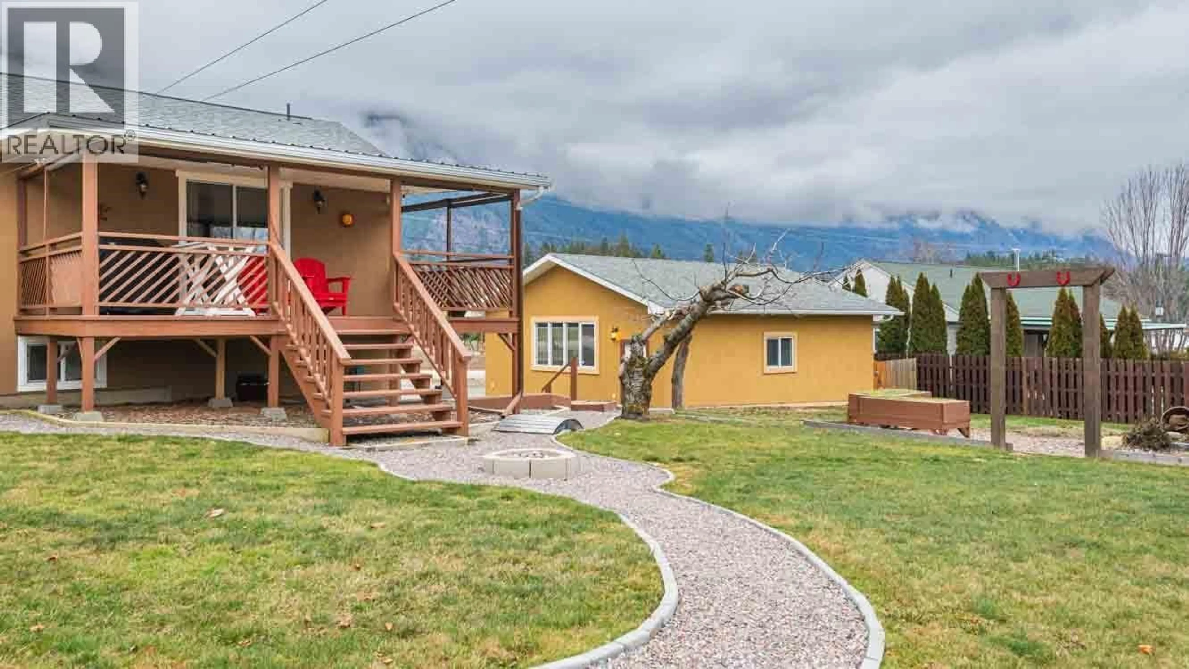 Patio, mountain view for 4857 CANYON LISTER ROAD, Canyon British Columbia V0B1C1