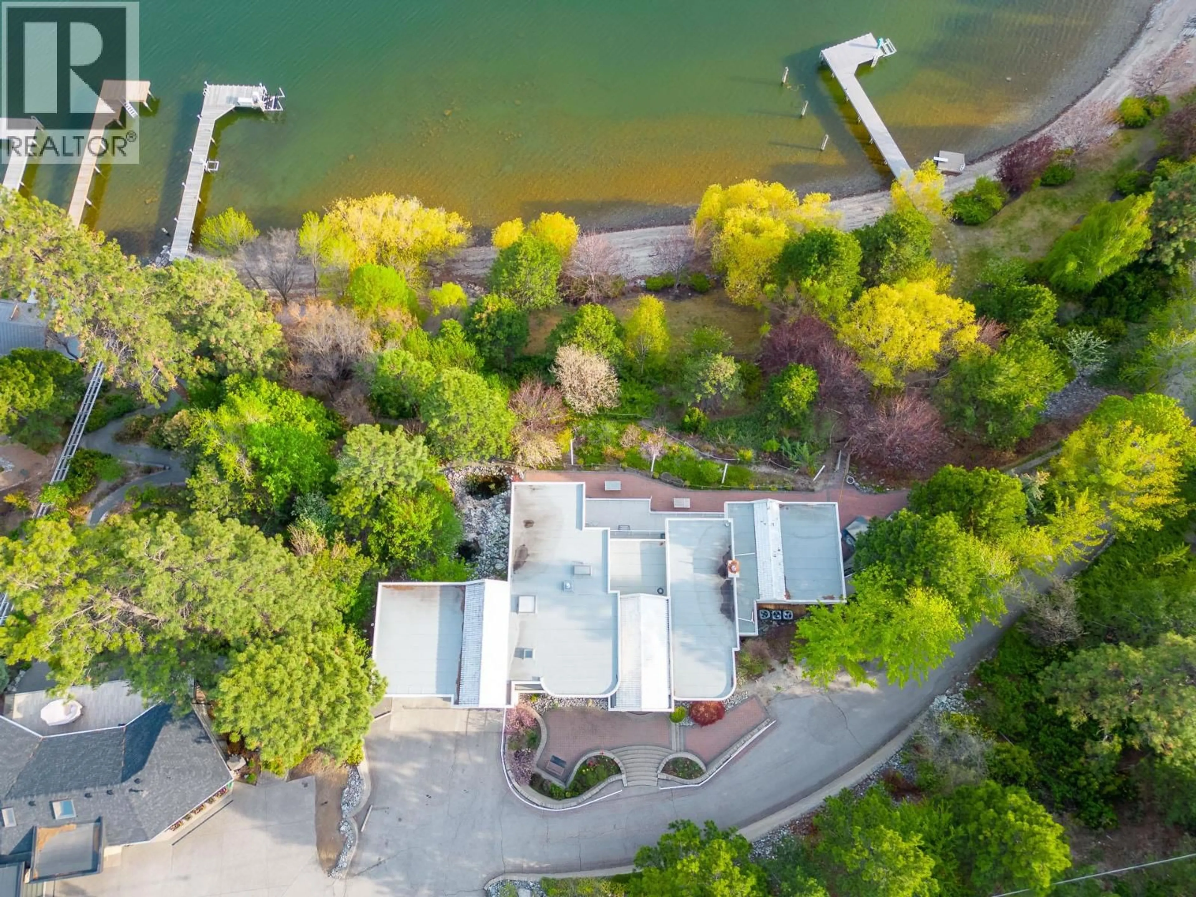 A pic from outside/outdoor area/front of a property/back of a property/a pic from drone, water/lake/river/ocean view for 5205 BUCHANAN ROAD, Peachland British Columbia V0H1X0