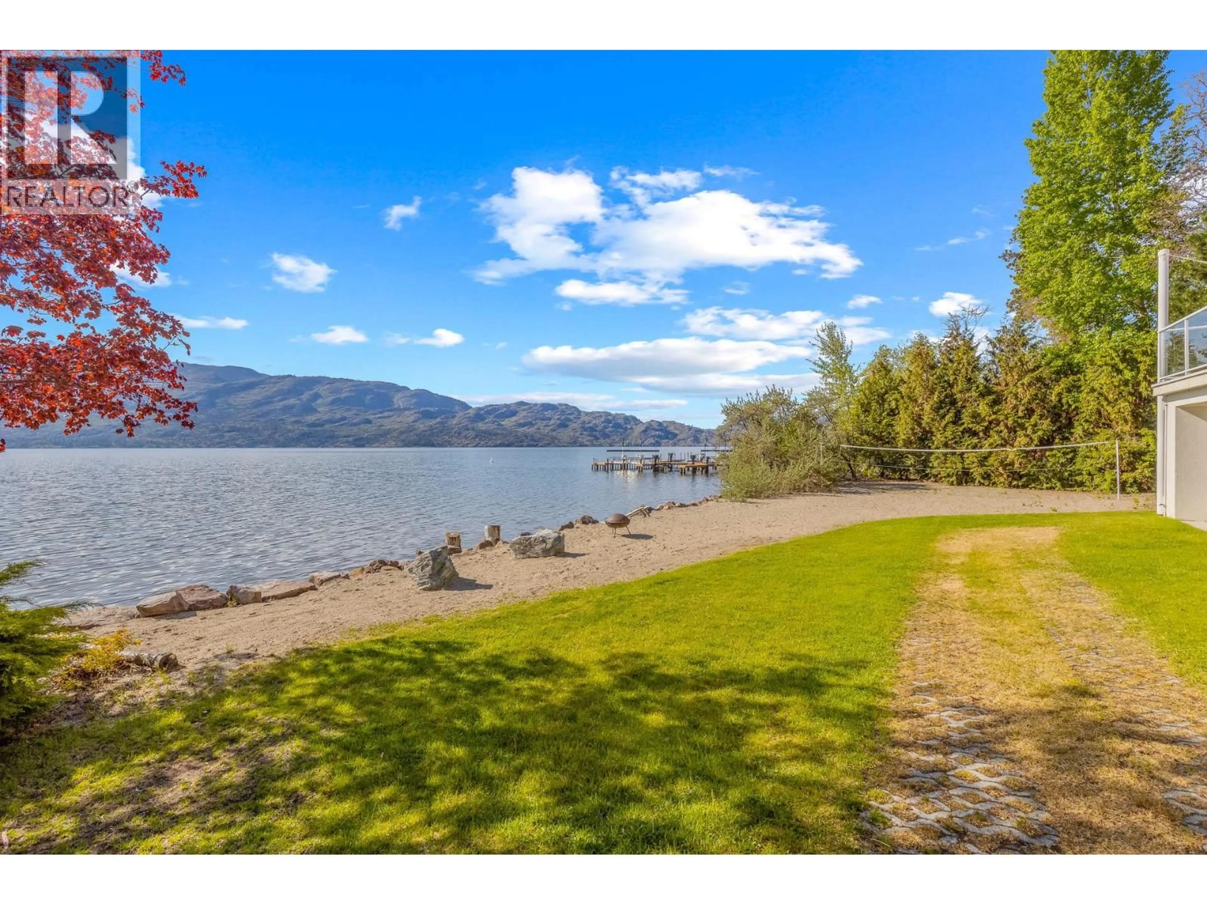 A pic from outside/outdoor area/front of a property/back of a property/a pic from drone, water/lake/river/ocean view for 5205 BUCHANAN ROAD, Peachland British Columbia V0H1X0