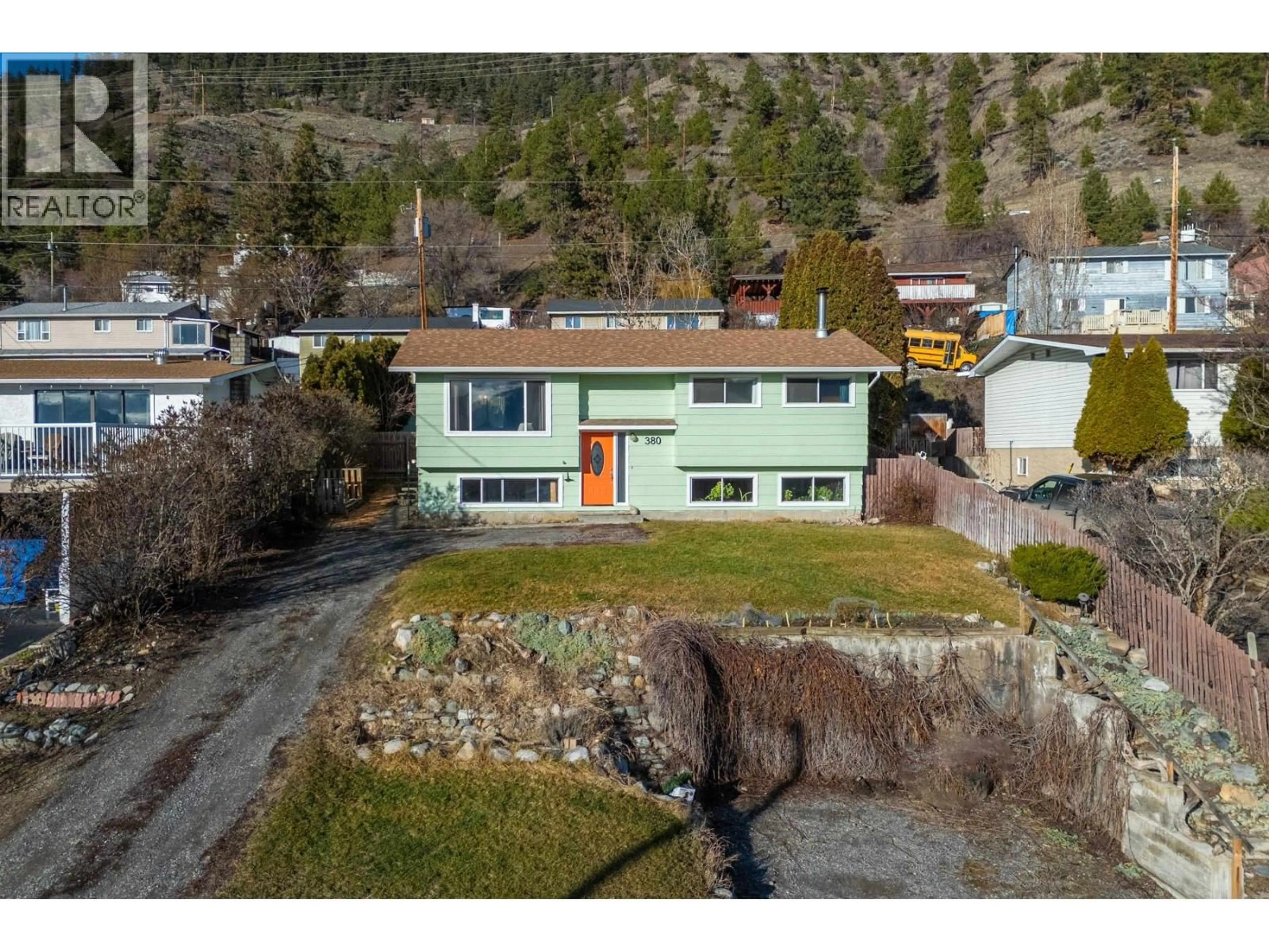 A pic from outside/outdoor area/front of a property/back of a property/a pic from drone, unknown for 380 PANORAMA LANE, Lillooet British Columbia V0K1V0