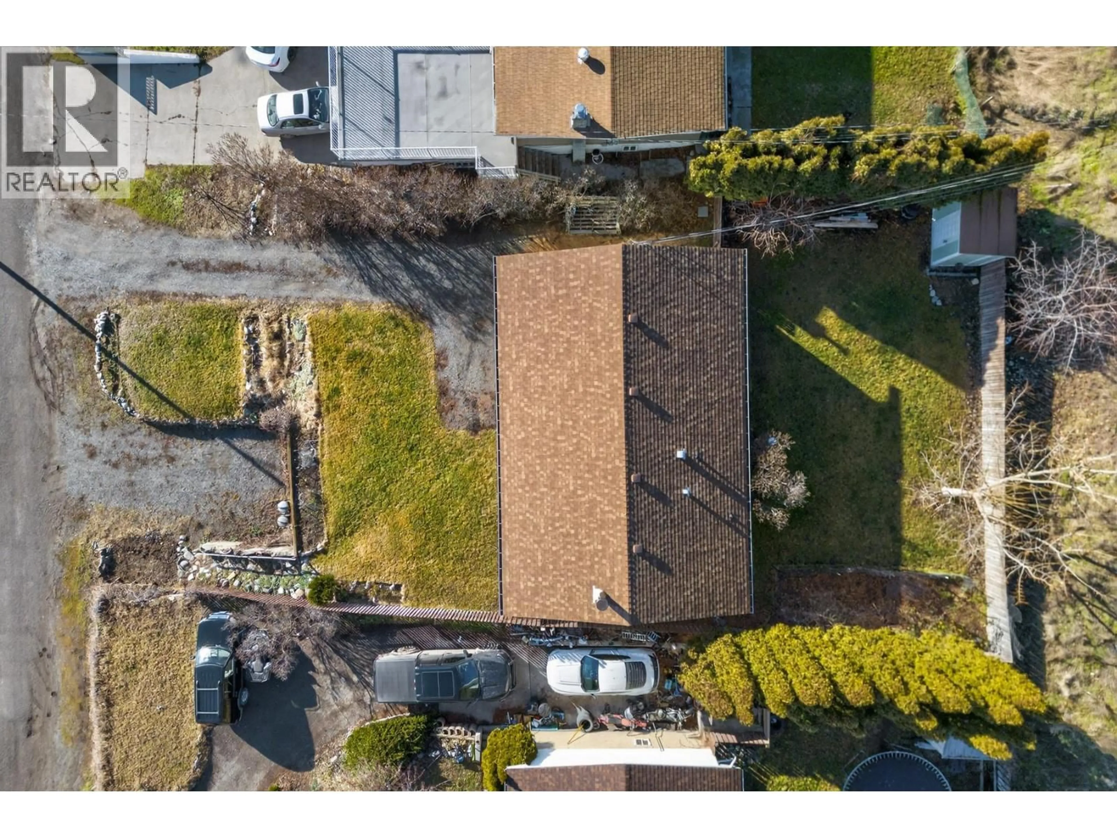 A pic from outside/outdoor area/front of a property/back of a property/a pic from drone, street for 380 PANORAMA LANE, Lillooet British Columbia V0K1V0