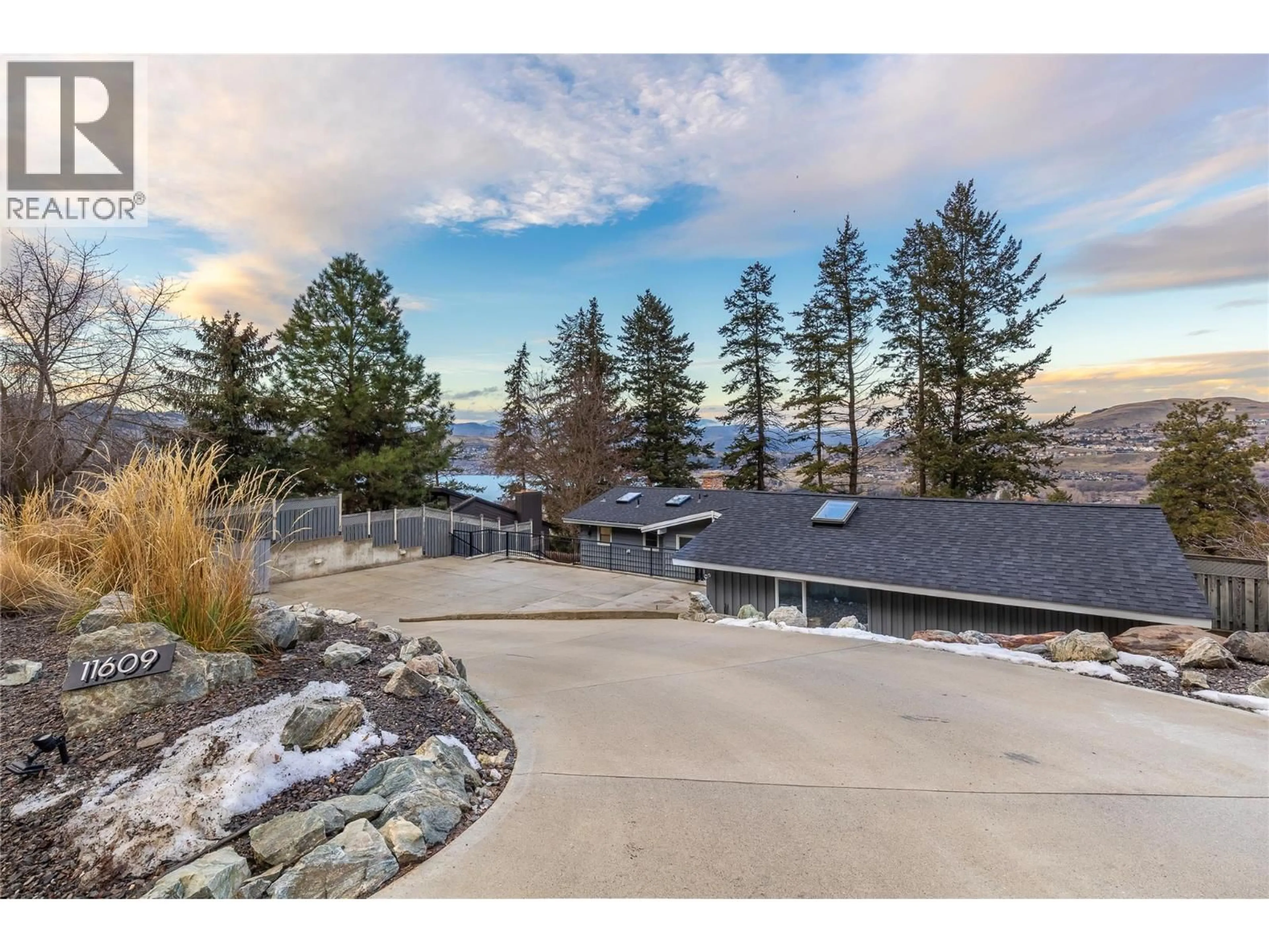 A pic from outside/outdoor area/front of a property/back of a property/a pic from drone, water/lake/river/ocean view for 11609 UPPER SUMMIT DRIVE, Coldstream British Columbia V1B2B5