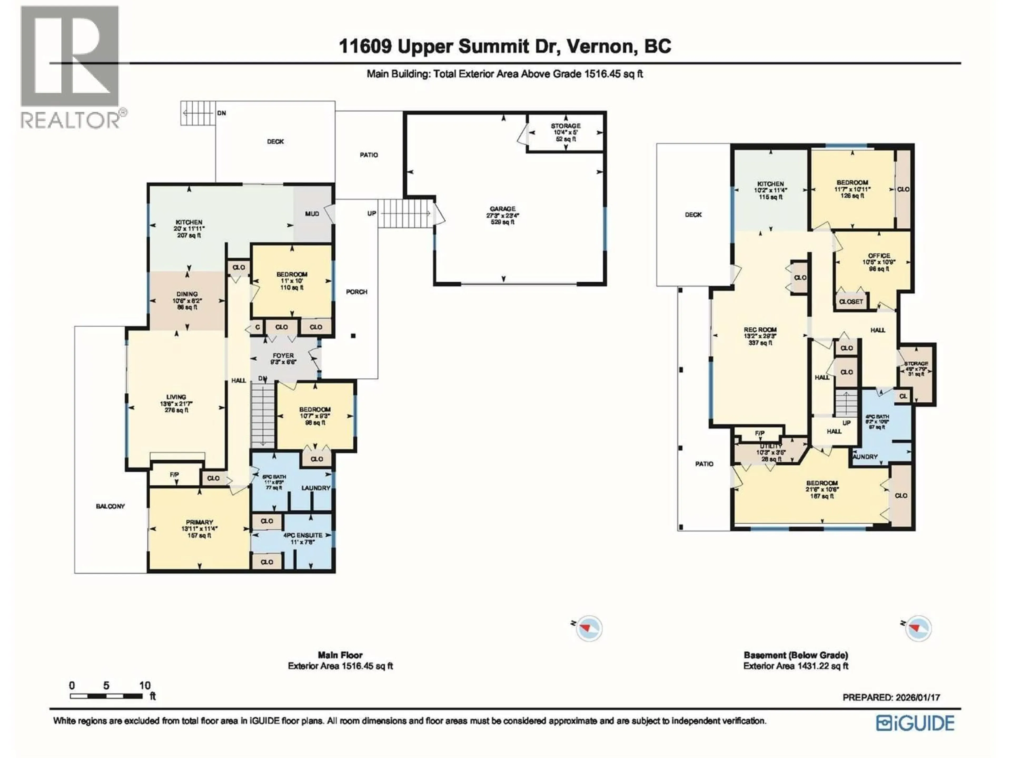Floor plan for 11609 UPPER SUMMIT DRIVE, Coldstream British Columbia V1B2B5