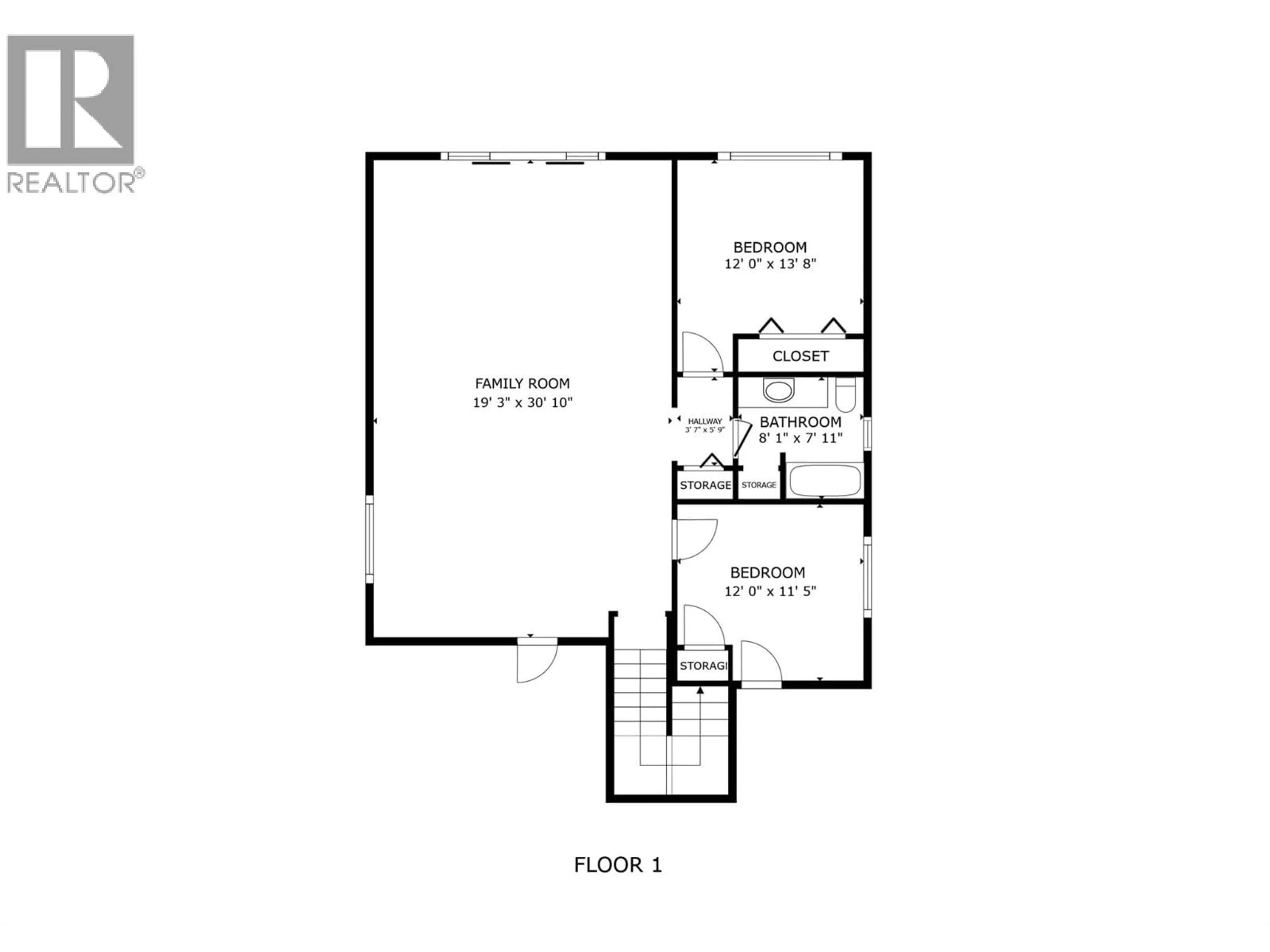 Floor plan for 213 - 2455 QUAIL RIDGE BOULEVARD, Kelowna British Columbia V1V2S8