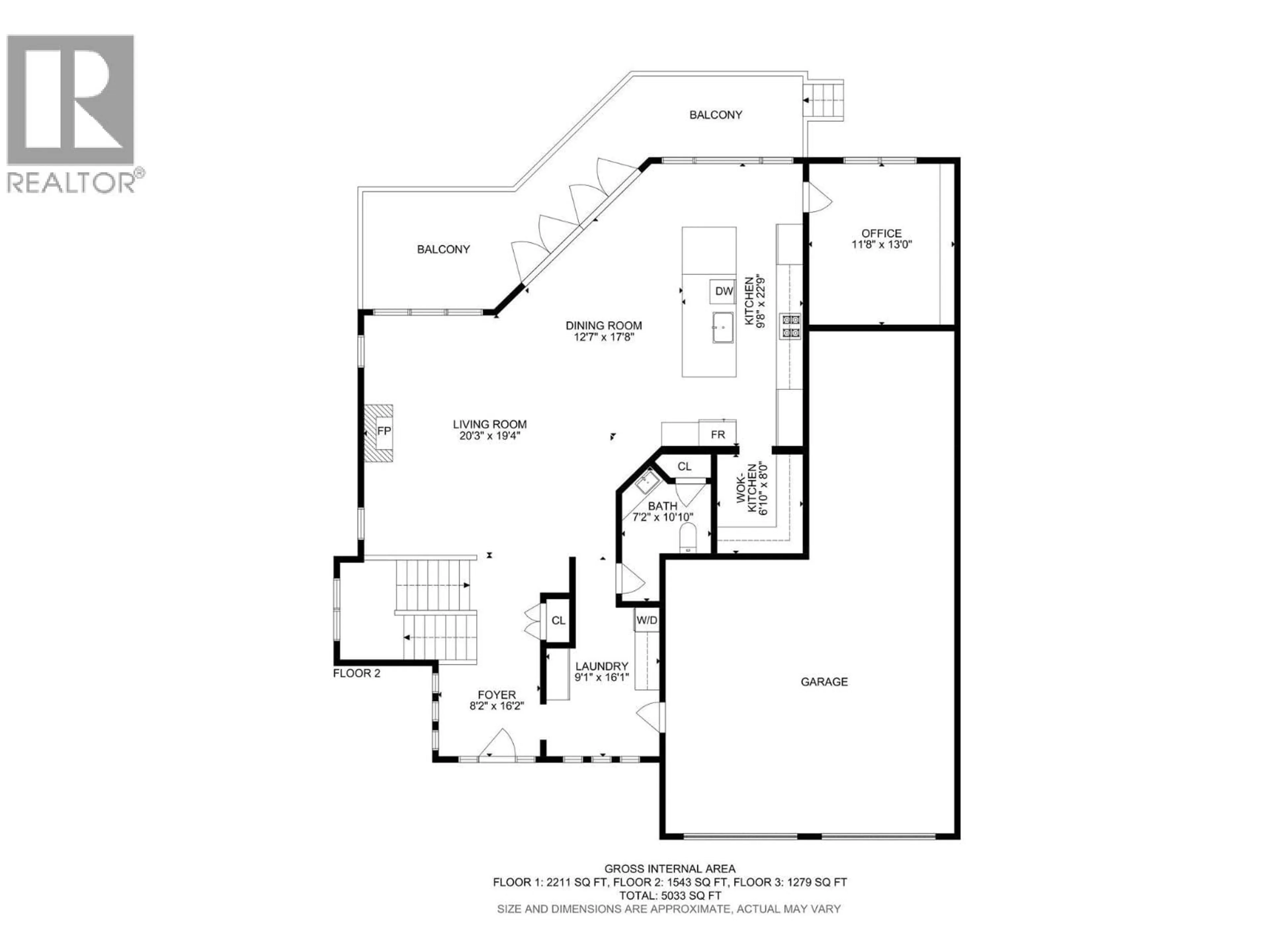 Floor plan for 1743 MARKHAM COURT, Kelowna British Columbia V1V2W1