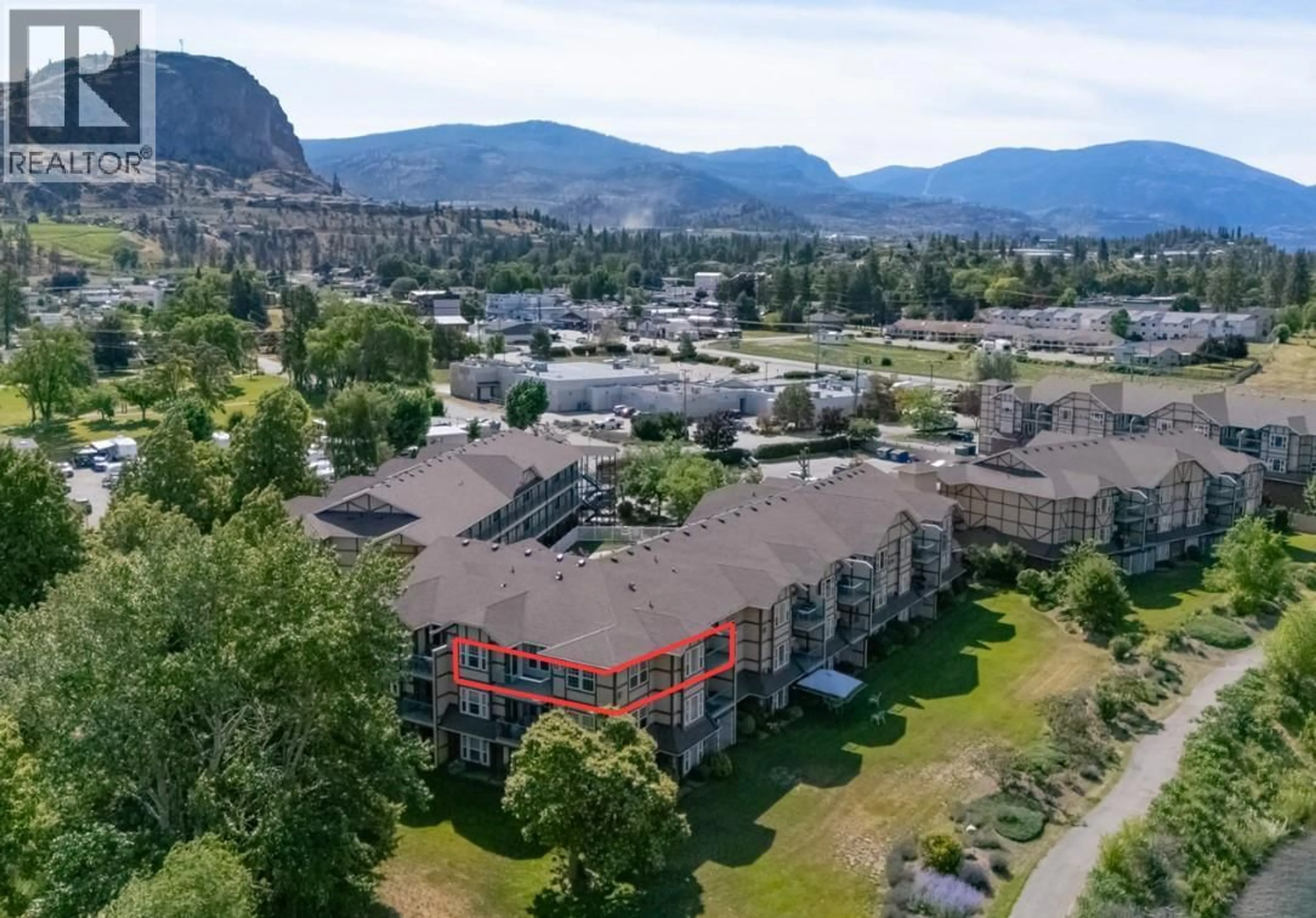 A pic from outside/outdoor area/front of a property/back of a property/a pic from drone, mountain view for 32 - 750 RAILWAY LANE, Okanagan Falls British Columbia V0H1R0