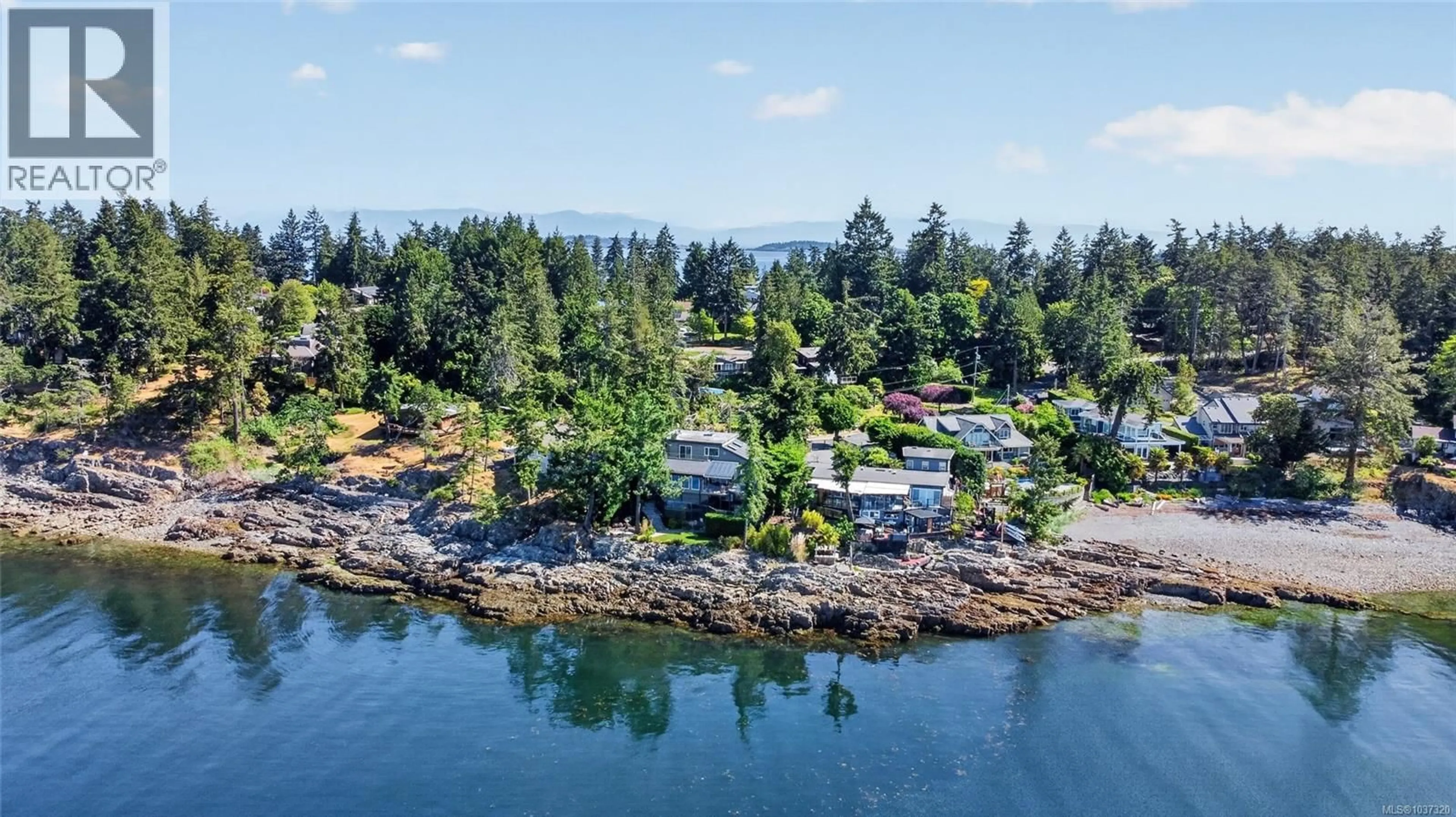 A pic from outside/outdoor area/front of a property/back of a property/a pic from drone, water/lake/river/ocean view for 2222 THE JIB, Nanoose Bay British Columbia V9P9B6