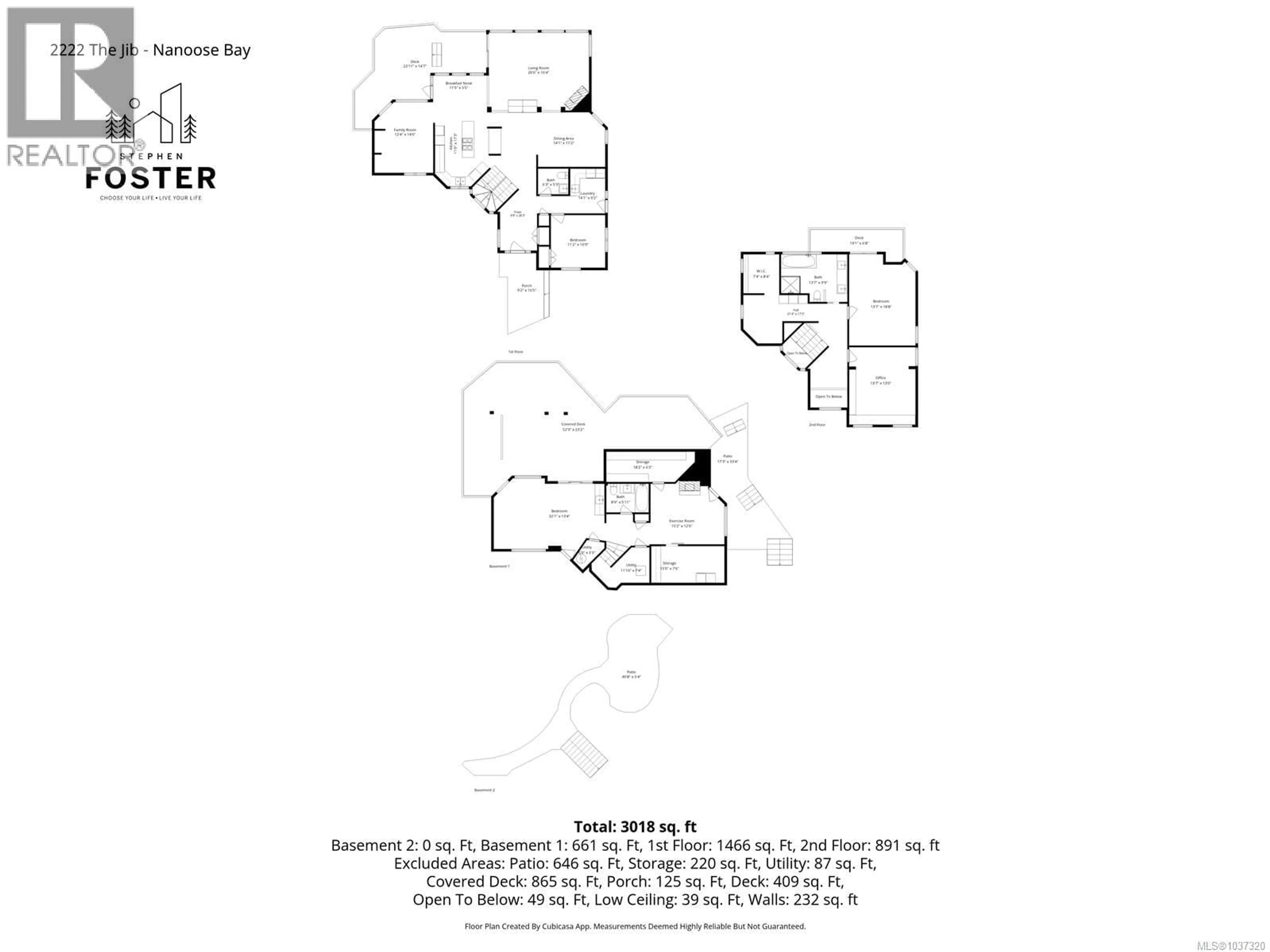 Floor plan for 2222 THE JIB, Nanoose Bay British Columbia V9P9B6