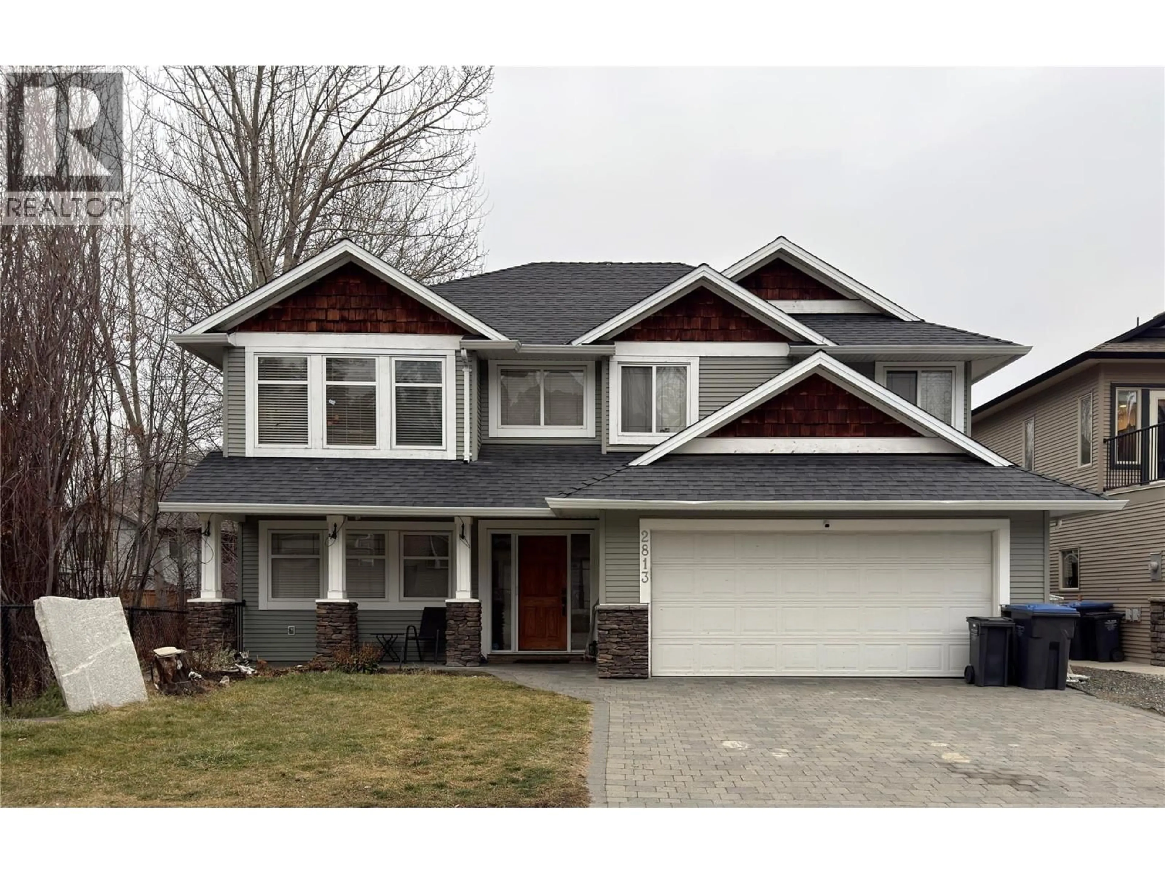 Home with vinyl exterior material, street for 2813 BENTLEY ROAD, West Kelowna British Columbia V4T3A9