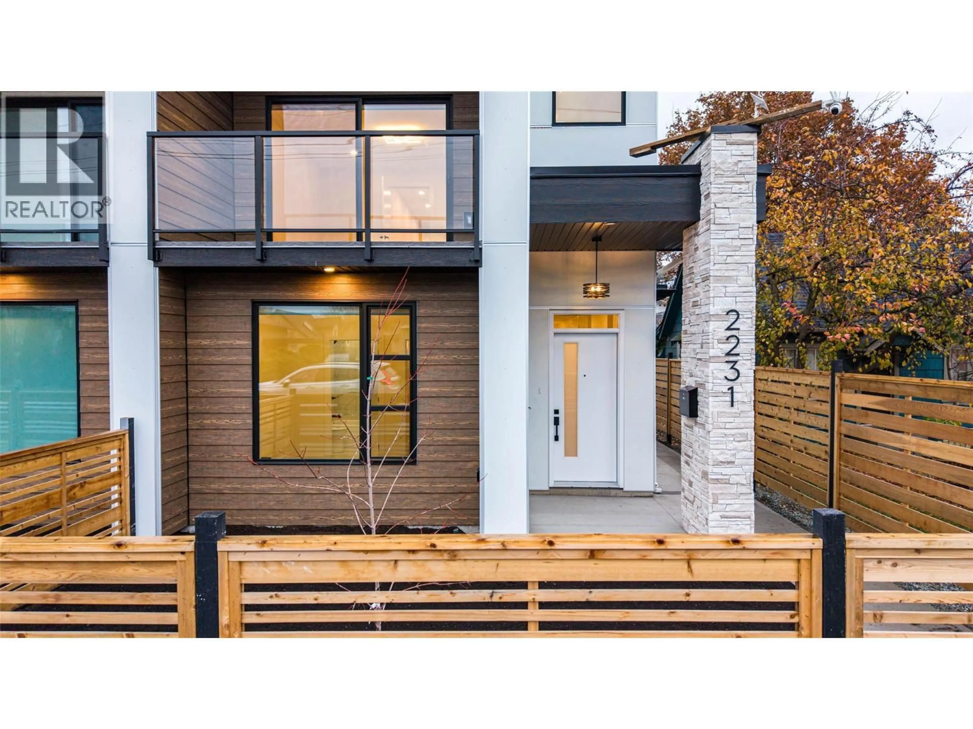 Home with brick exterior material, street for 2231 RICHTER STREET, Kelowna British Columbia V1Y2N9