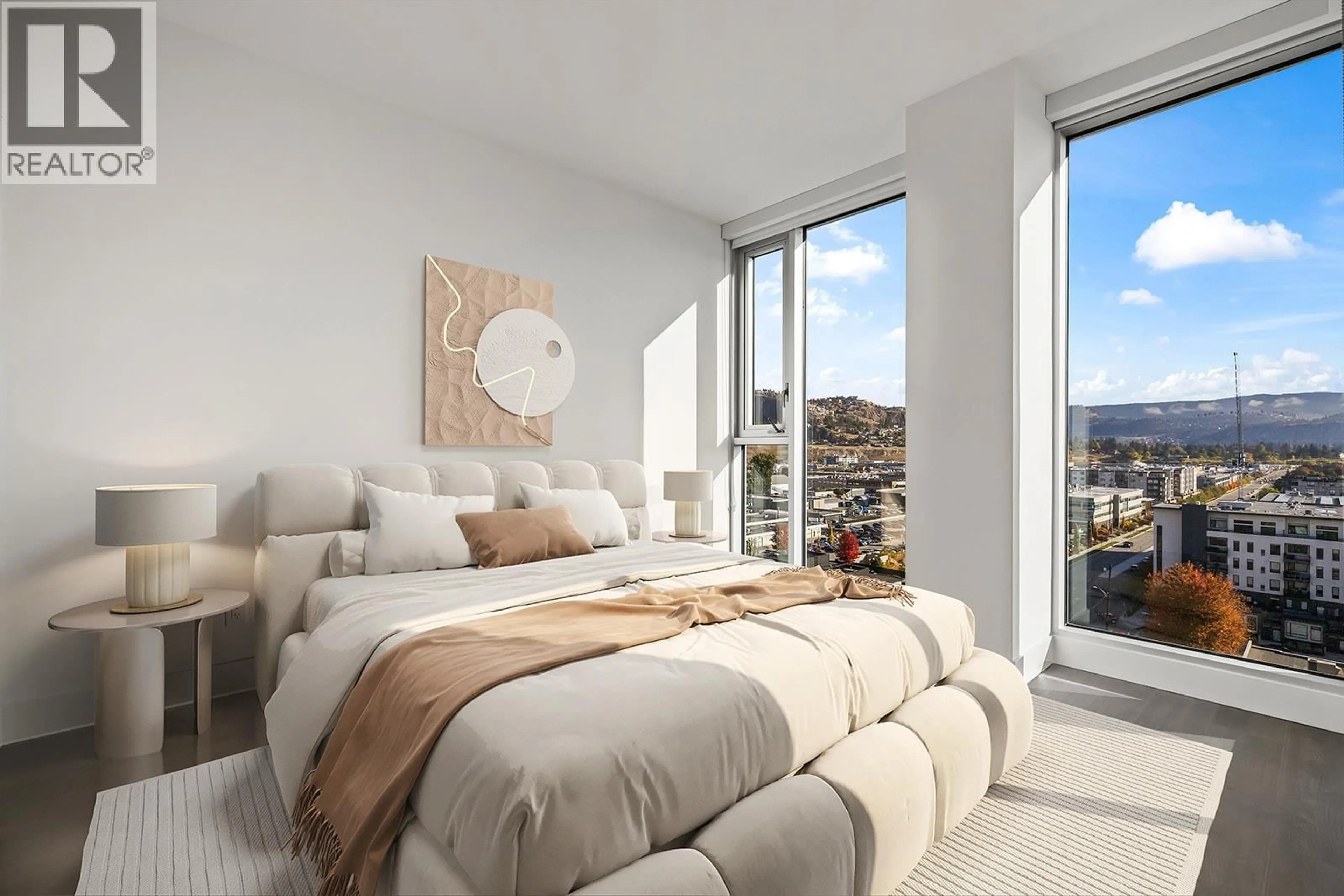 Bedroom with bed, unknown for 1107 - 1232 ELLIS STREET, Kelowna British Columbia V1Y1Z4