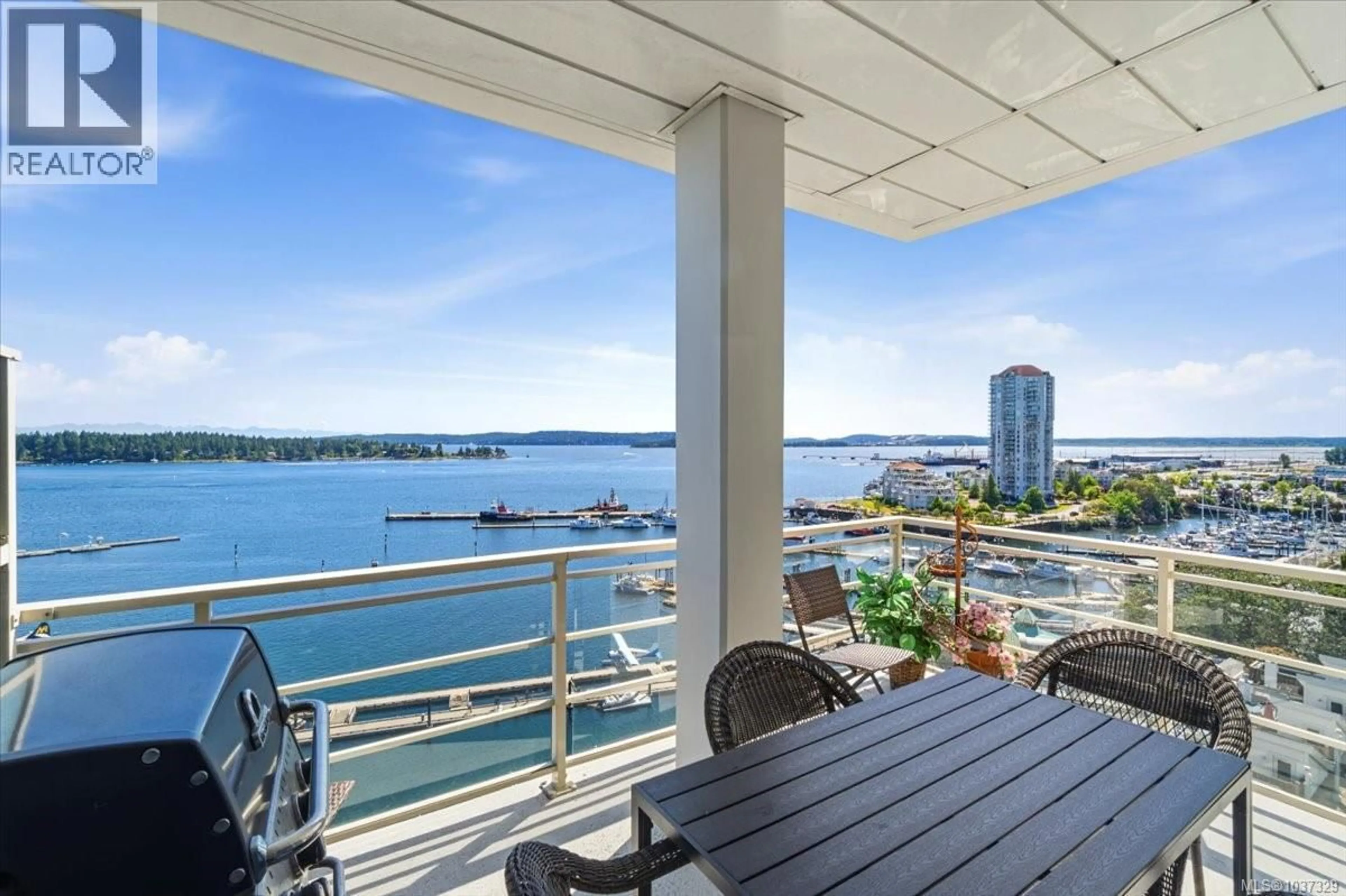 Balcony in the apartment, water/lake/river/ocean view for 711 - 38 FRONT STREET, Nanaimo British Columbia V9R0B8