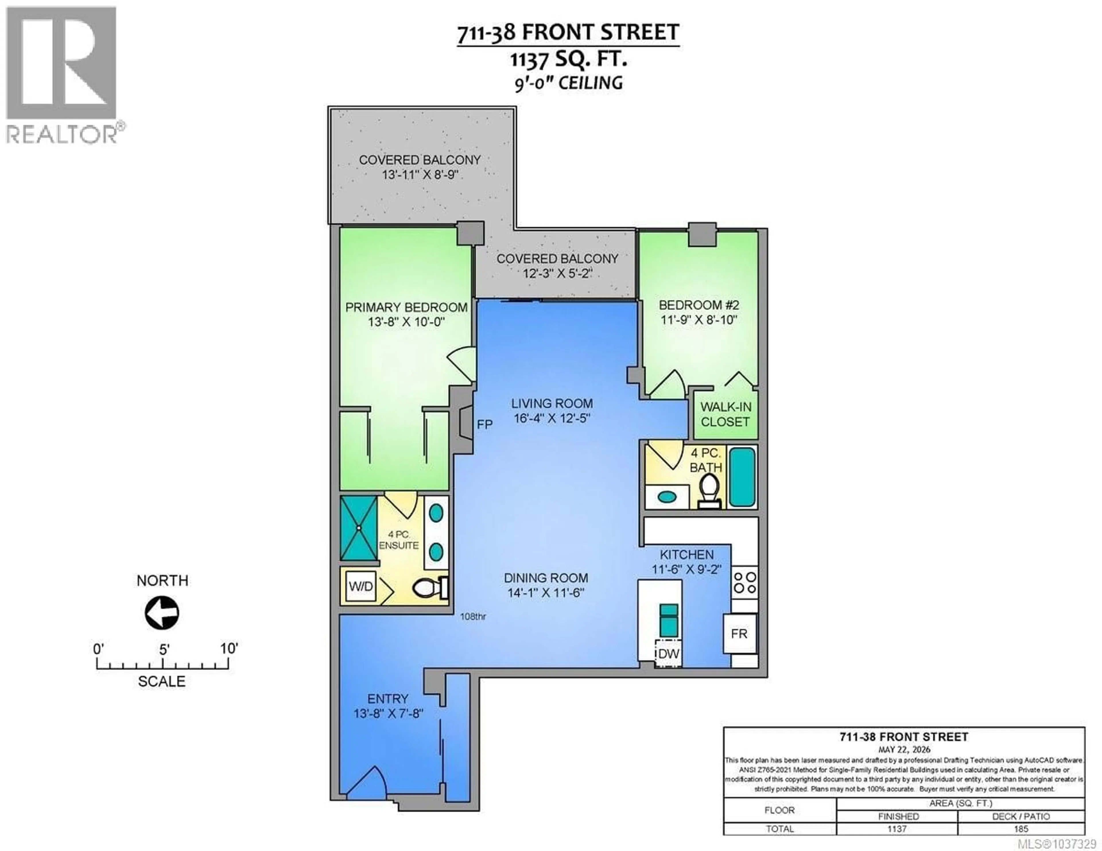 Floor plan for 711 - 38 FRONT STREET, Nanaimo British Columbia V9R0B8