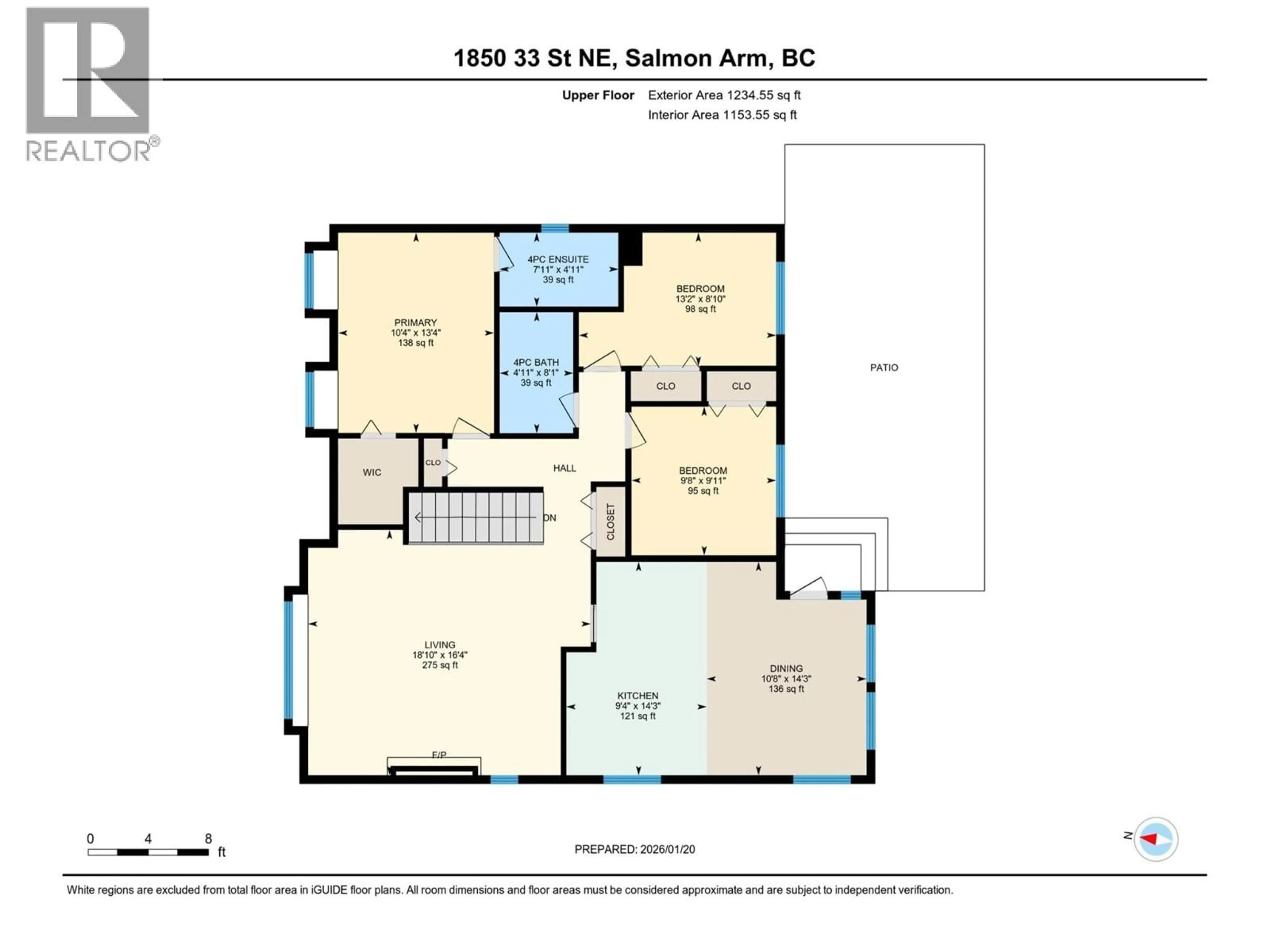 Floor plan for 1850 33 STREET NORTHEAST, Salmon Arm British Columbia V1E1M9