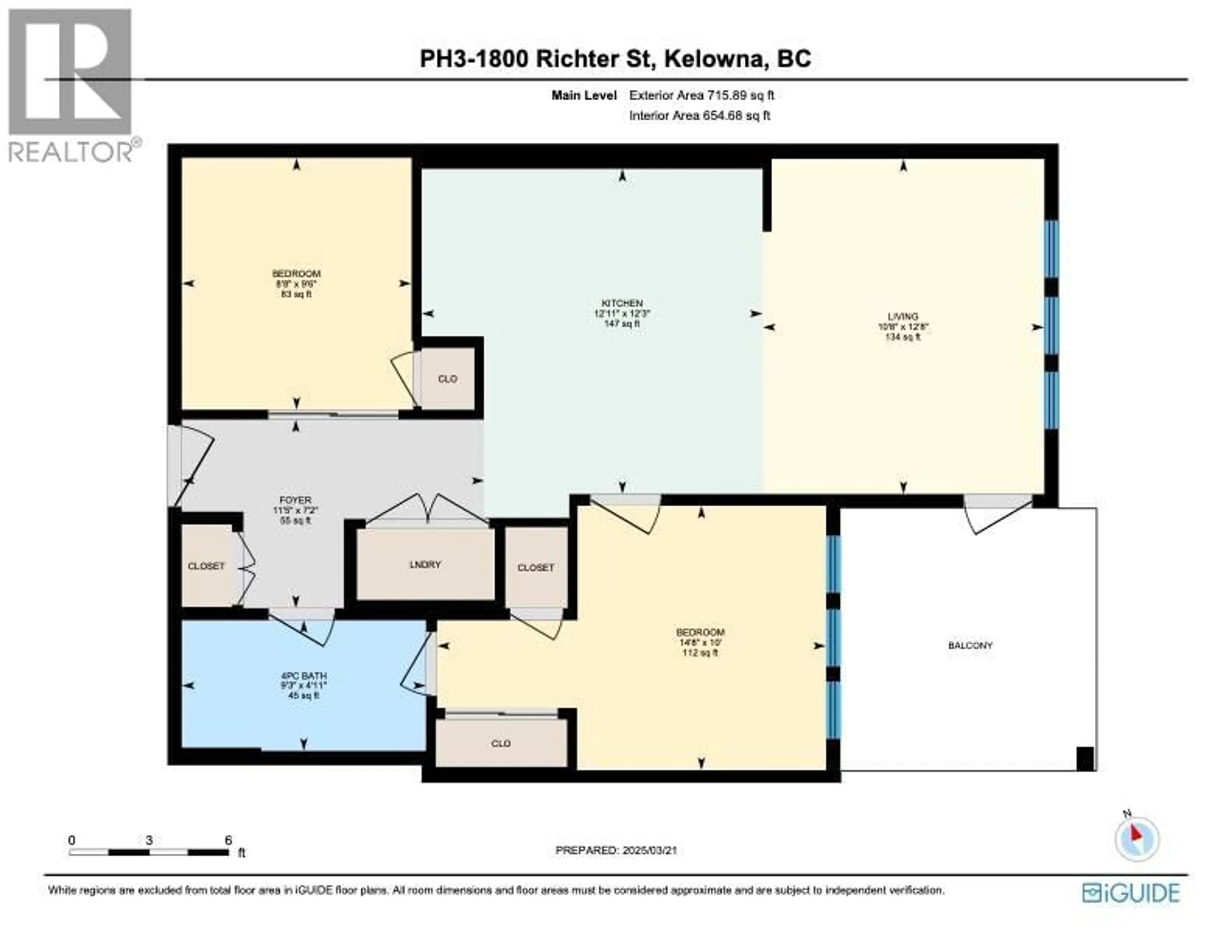 Floor plan for PH3 - 1800 RICHTER STREET, Kelowna British Columbia V1Y2M6
