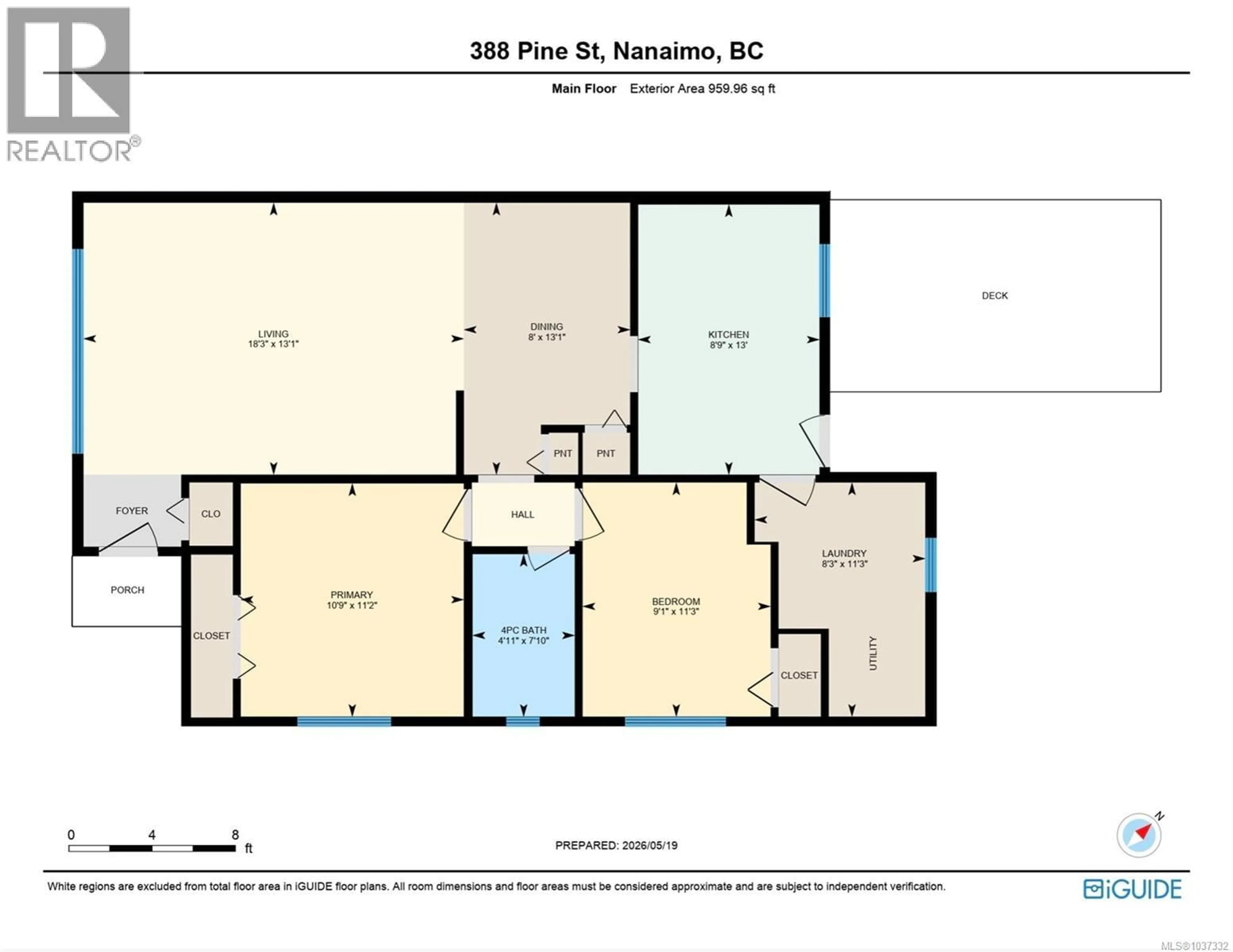 Floor plan for 388 PINE STREET, Nanaimo British Columbia V9R2B9