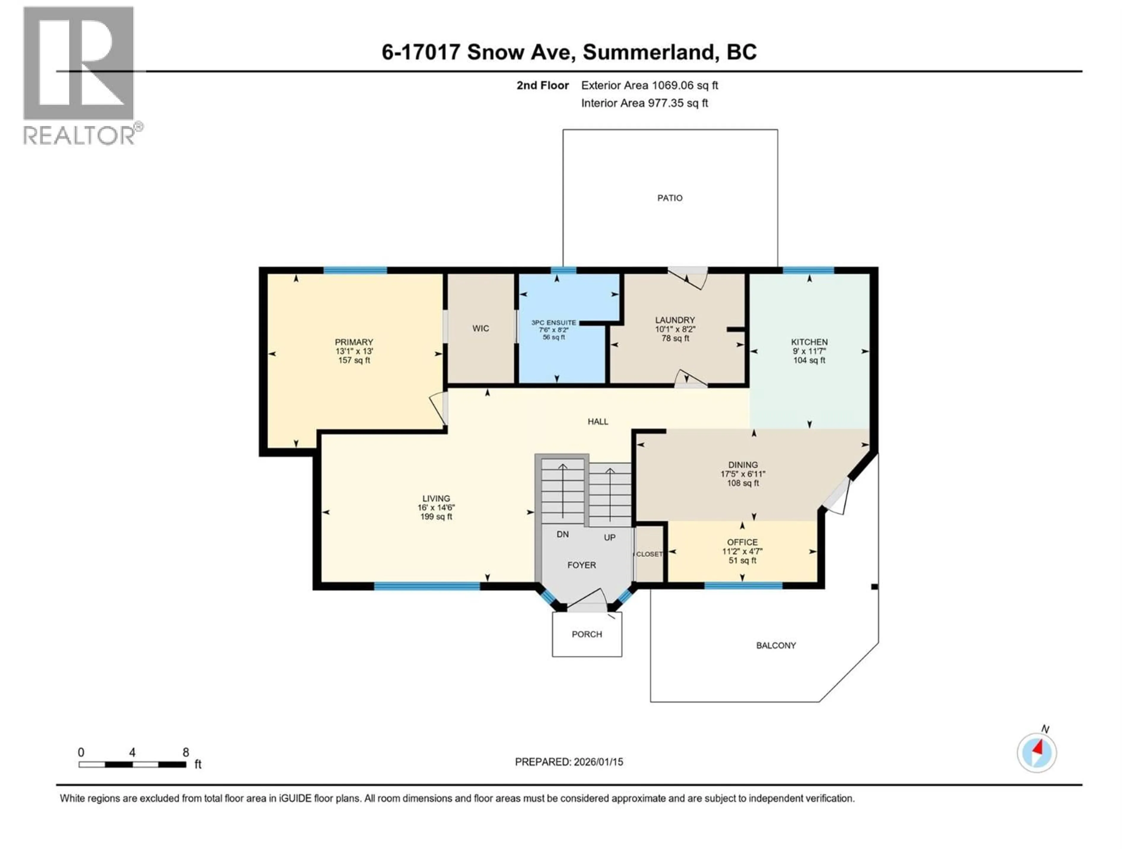 Floor plan for 6 - 17017 SNOW AVENUE, Summerland British Columbia V0H1Z6