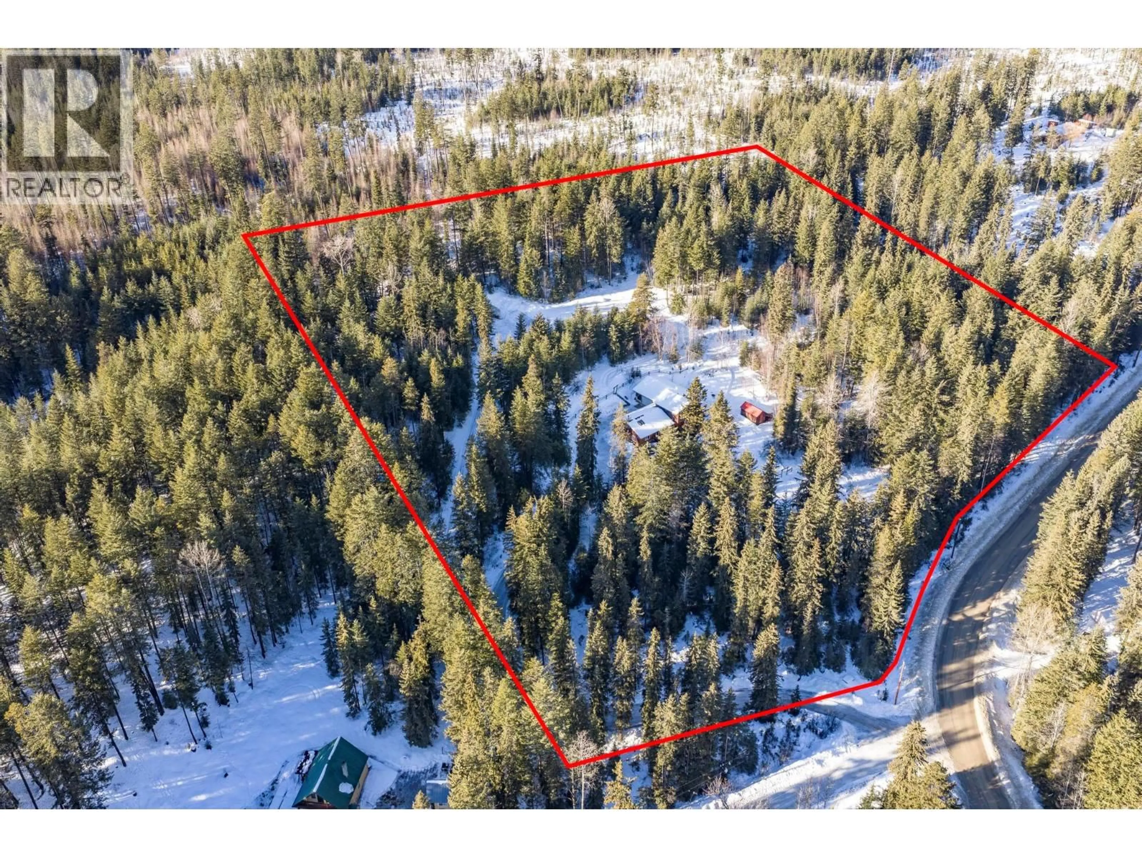 A pic from outside/outdoor area/front of a property/back of a property/a pic from drone, forest/trees view for 761 GOLDEN DONALD UPPER ROAD, Golden British Columbia V0A1H1