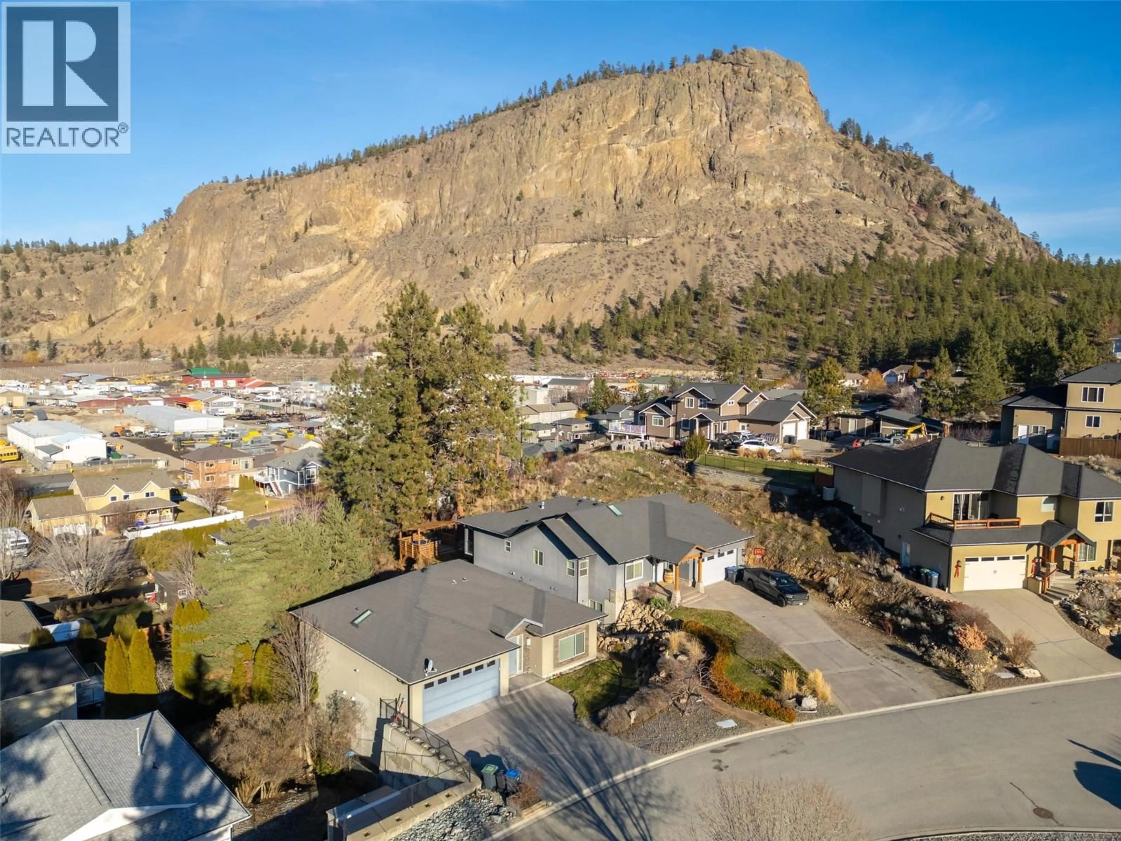 A pic from outside/outdoor area/front of a property/back of a property/a pic from drone, mountain view for 192 NICOLA PLACE, Summerland British Columbia V0H1Z2