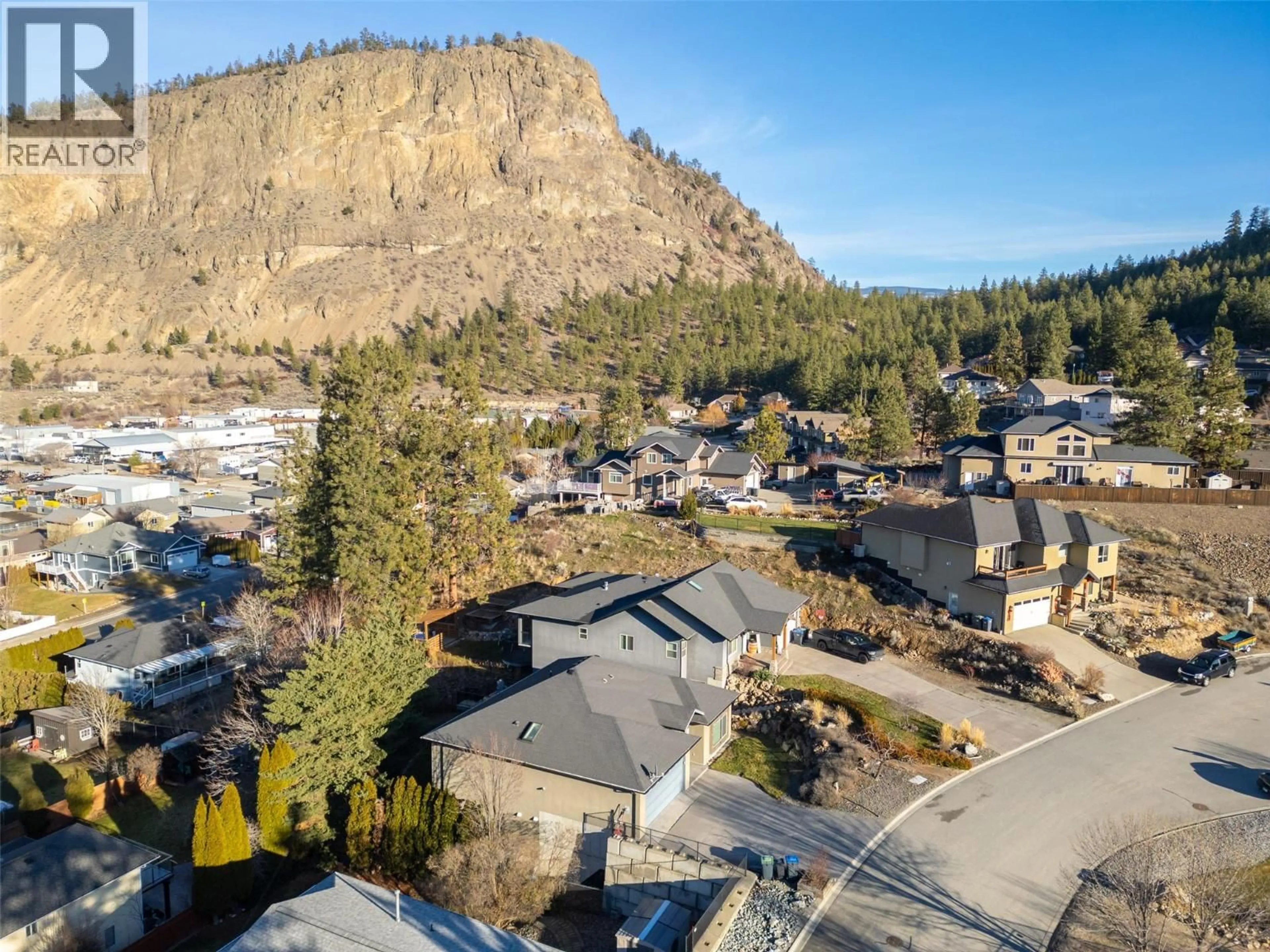 A pic from outside/outdoor area/front of a property/back of a property/a pic from drone, mountain view for 192 NICOLA PLACE, Summerland British Columbia V0H1Z2