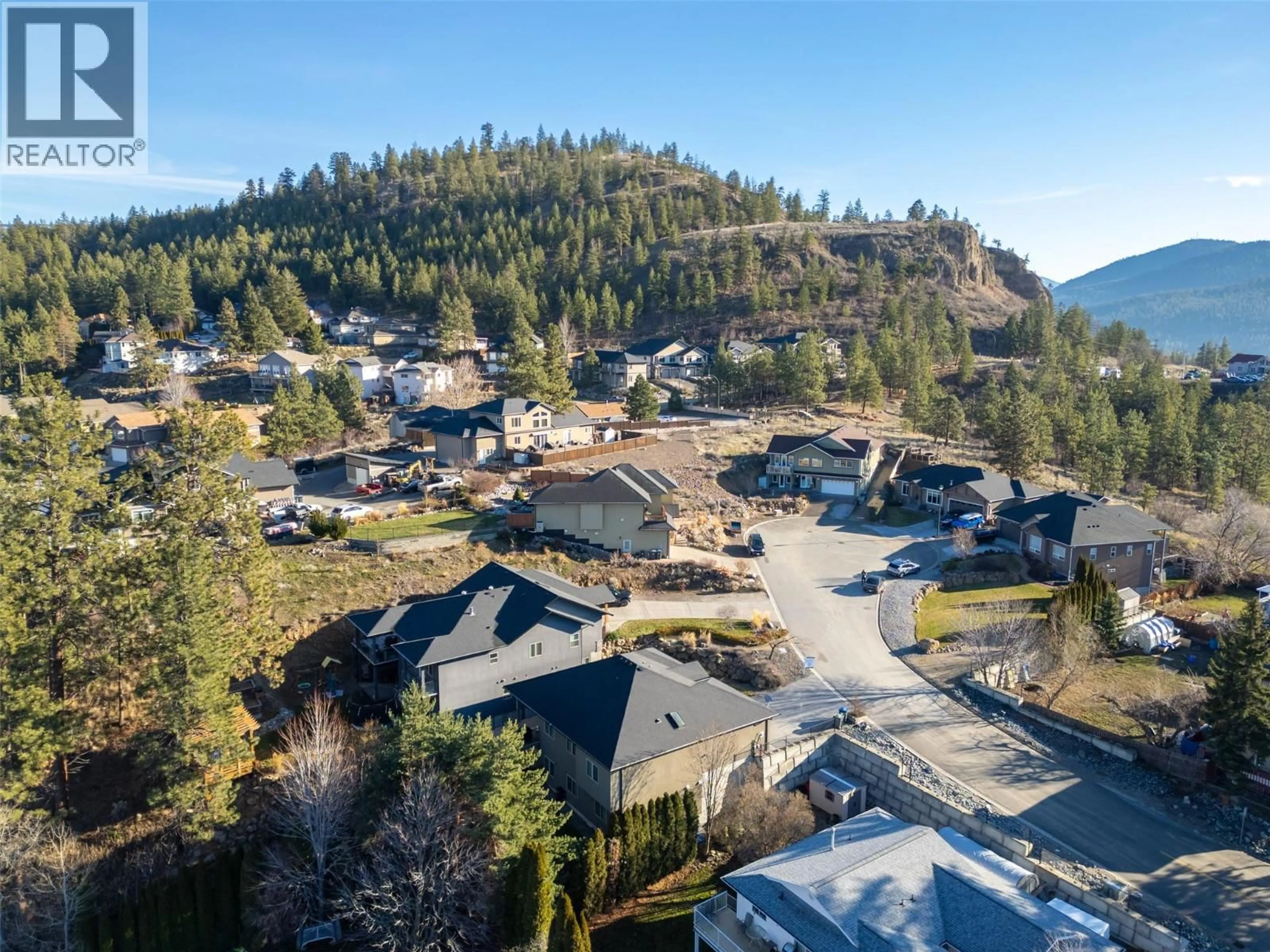 A pic from outside/outdoor area/front of a property/back of a property/a pic from drone, mountain view for 192 NICOLA PLACE, Summerland British Columbia V0H1Z2