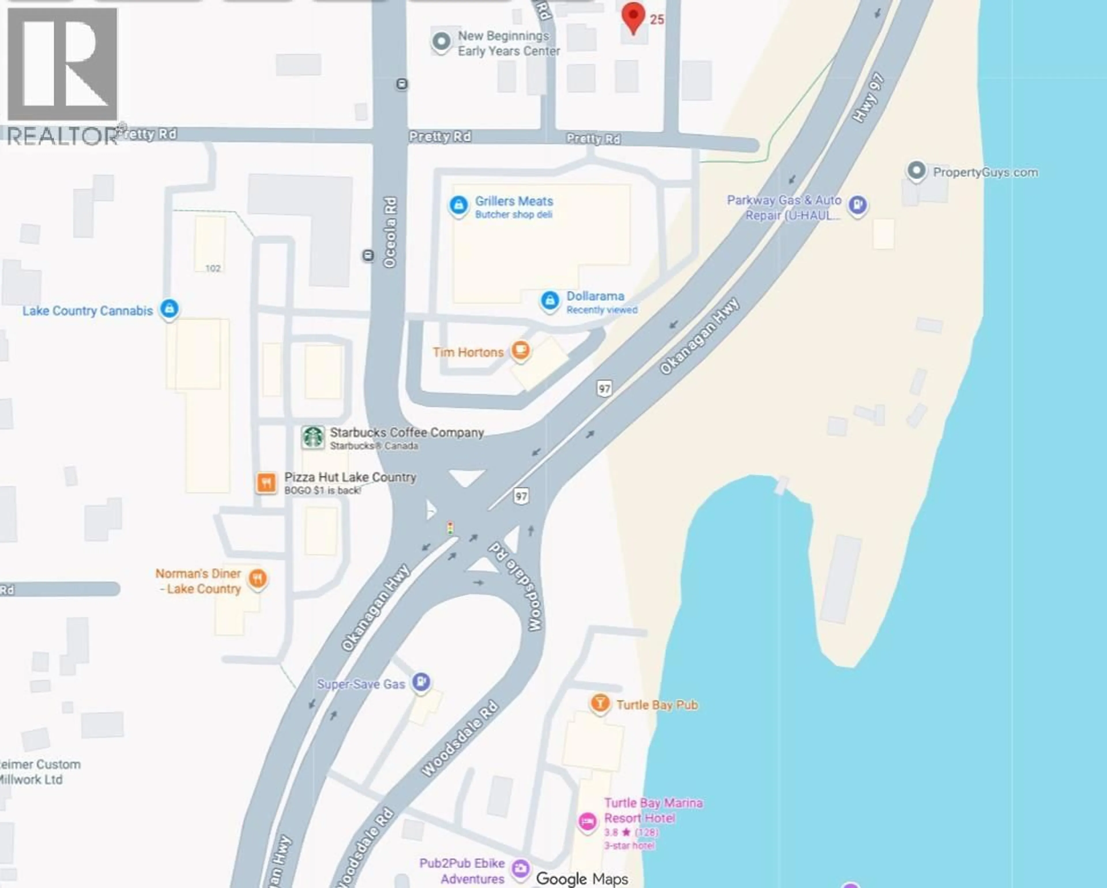 Picture of a map for 25 - 12022 PRETTY ROAD, Lake Country British Columbia V4V1H1