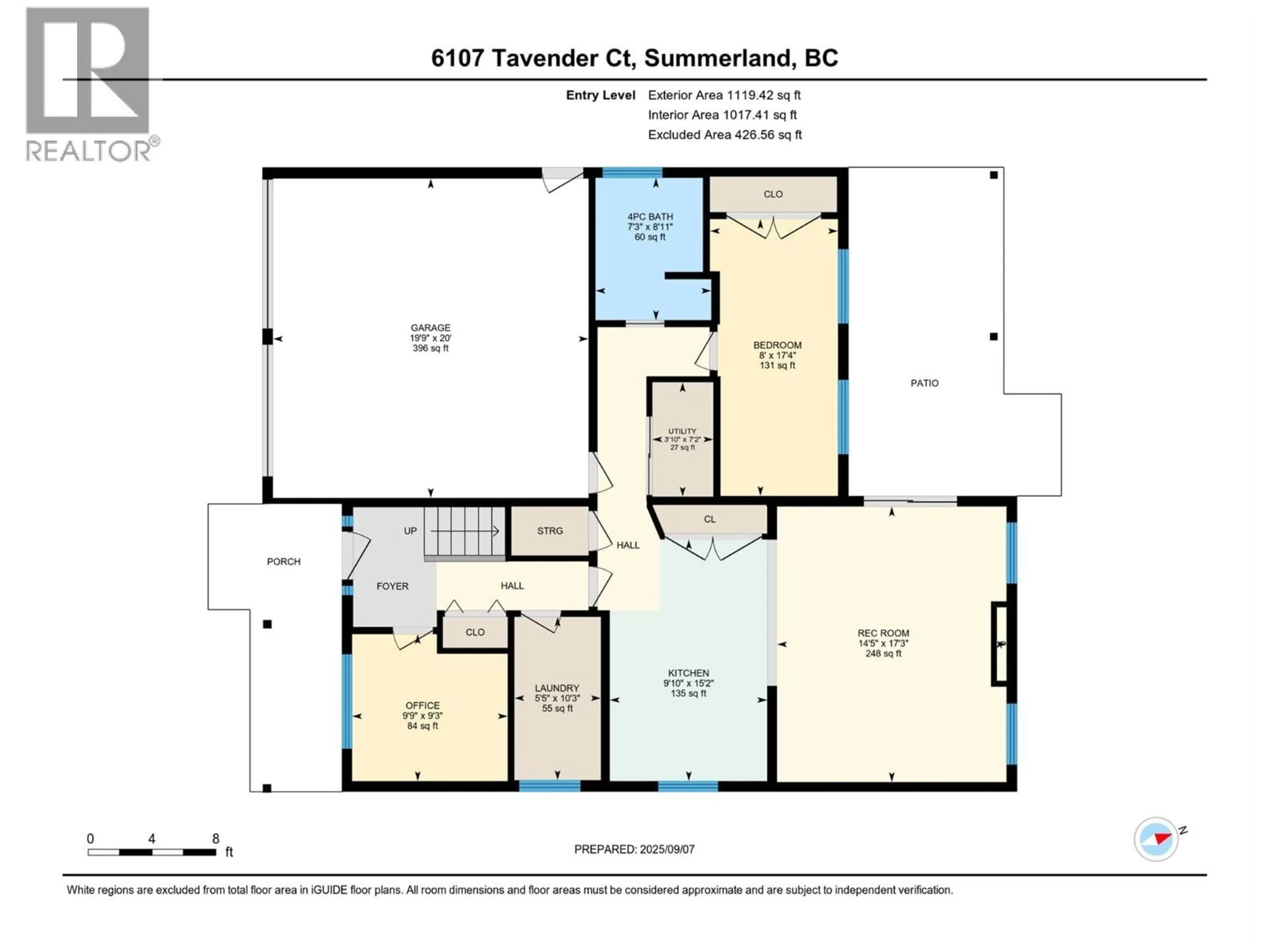 Floor plan for 6107 TAVENDER COURT, Summerland British Columbia V0H1Z7