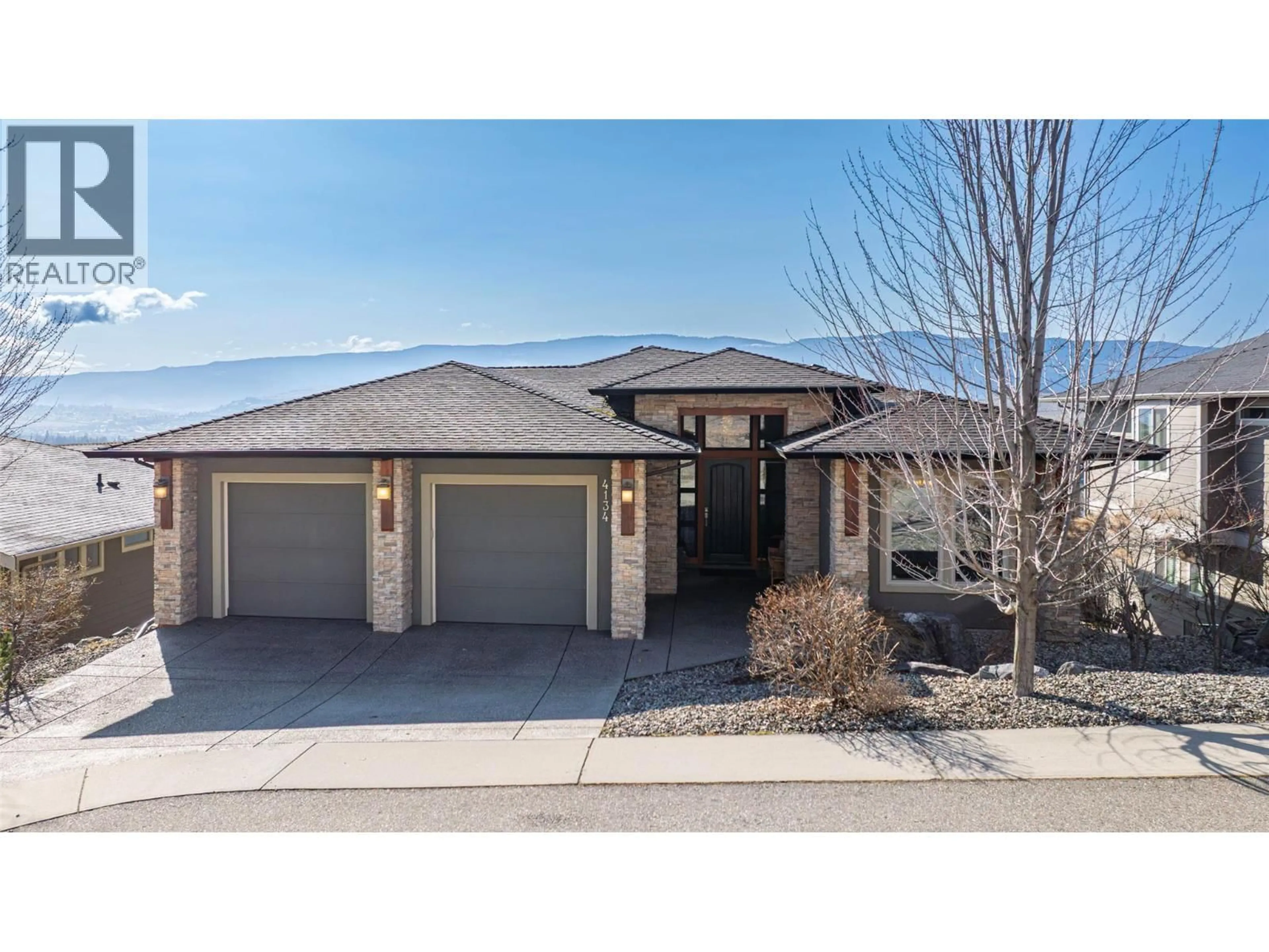 Home with brick exterior material, street for 4134 CAMELBACK WAY, Vernon British Columbia V1T9W4