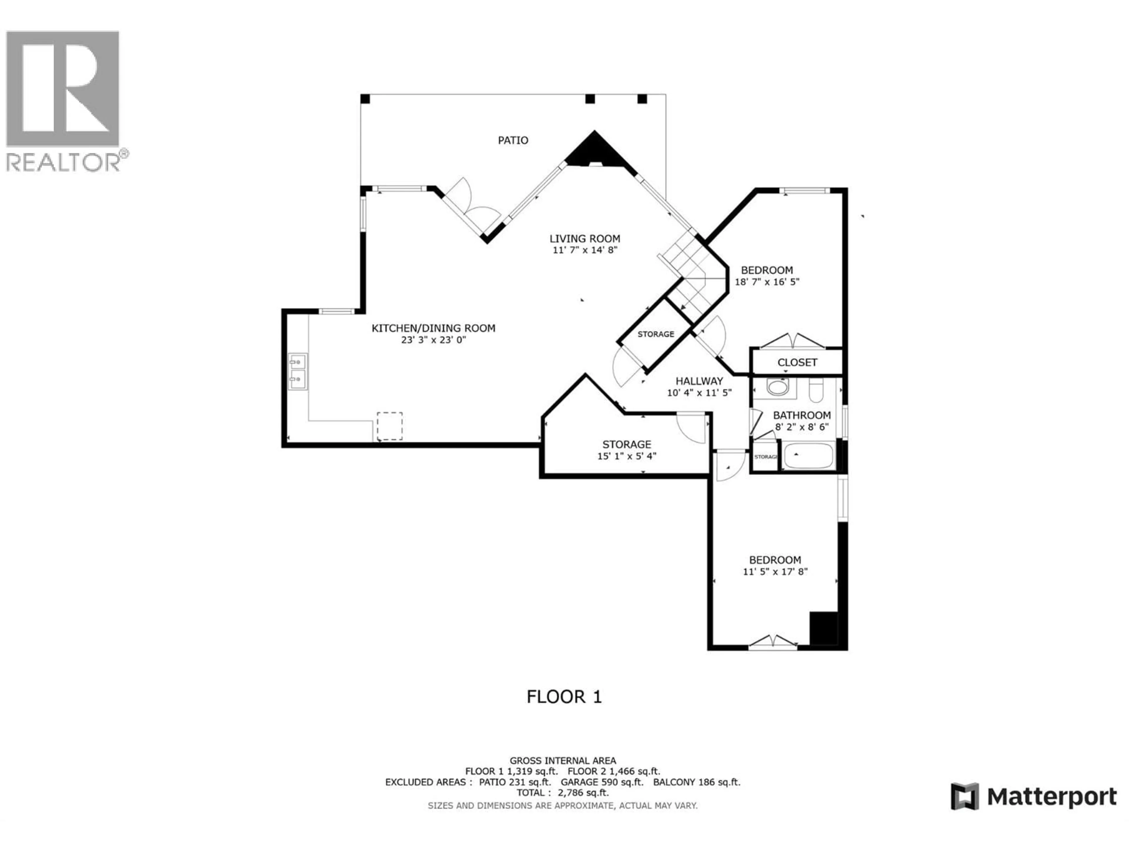 Floor plan for 4134 CAMELBACK WAY, Vernon British Columbia V1T9W4