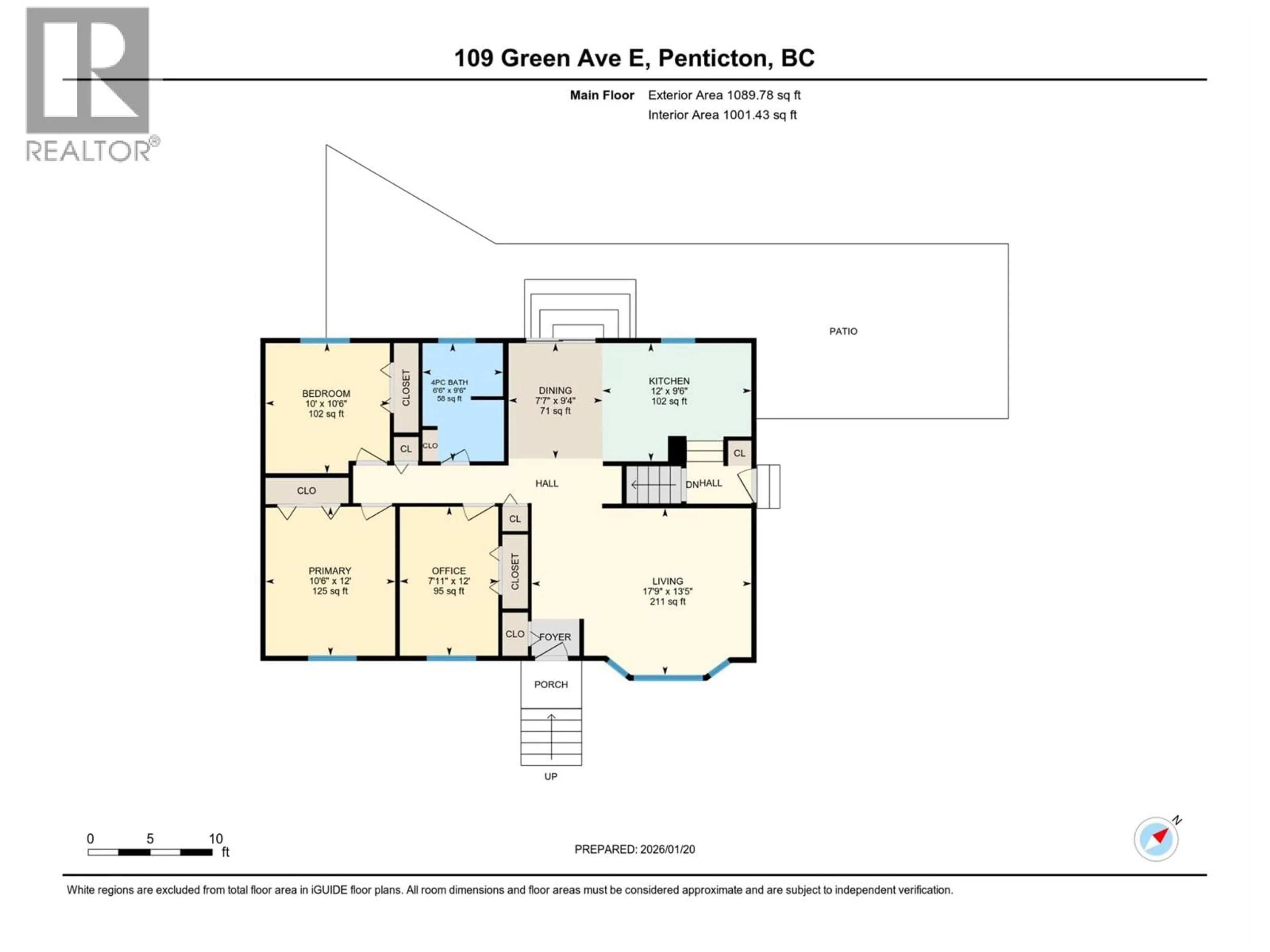 Floor plan for 109 GREEN AVENUE EAST, Penticton British Columbia V2A7P6