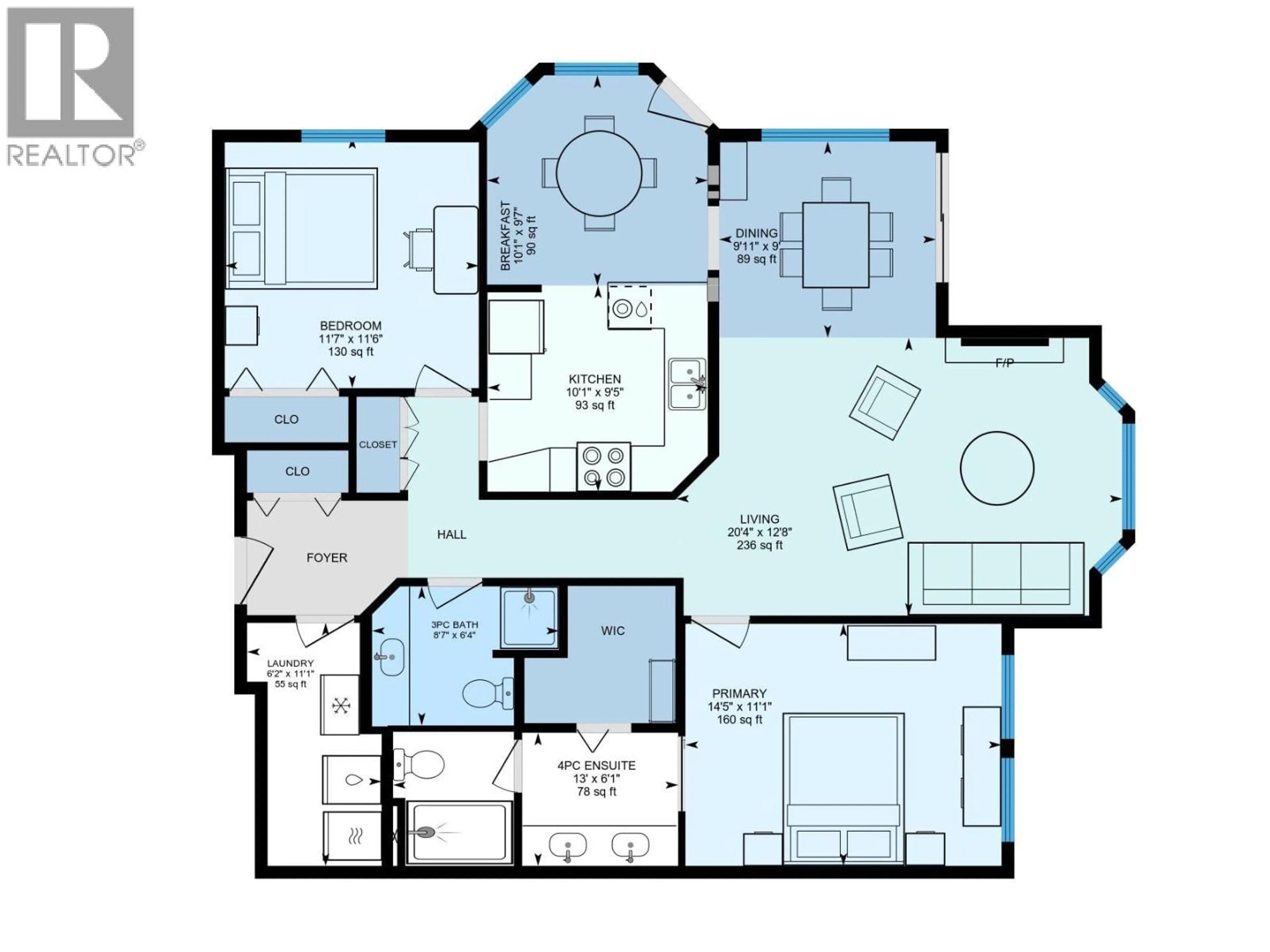 Floor plan for 206 - 250 5TH STREET SOUTHEAST, Salmon Arm British Columbia V1E1J8