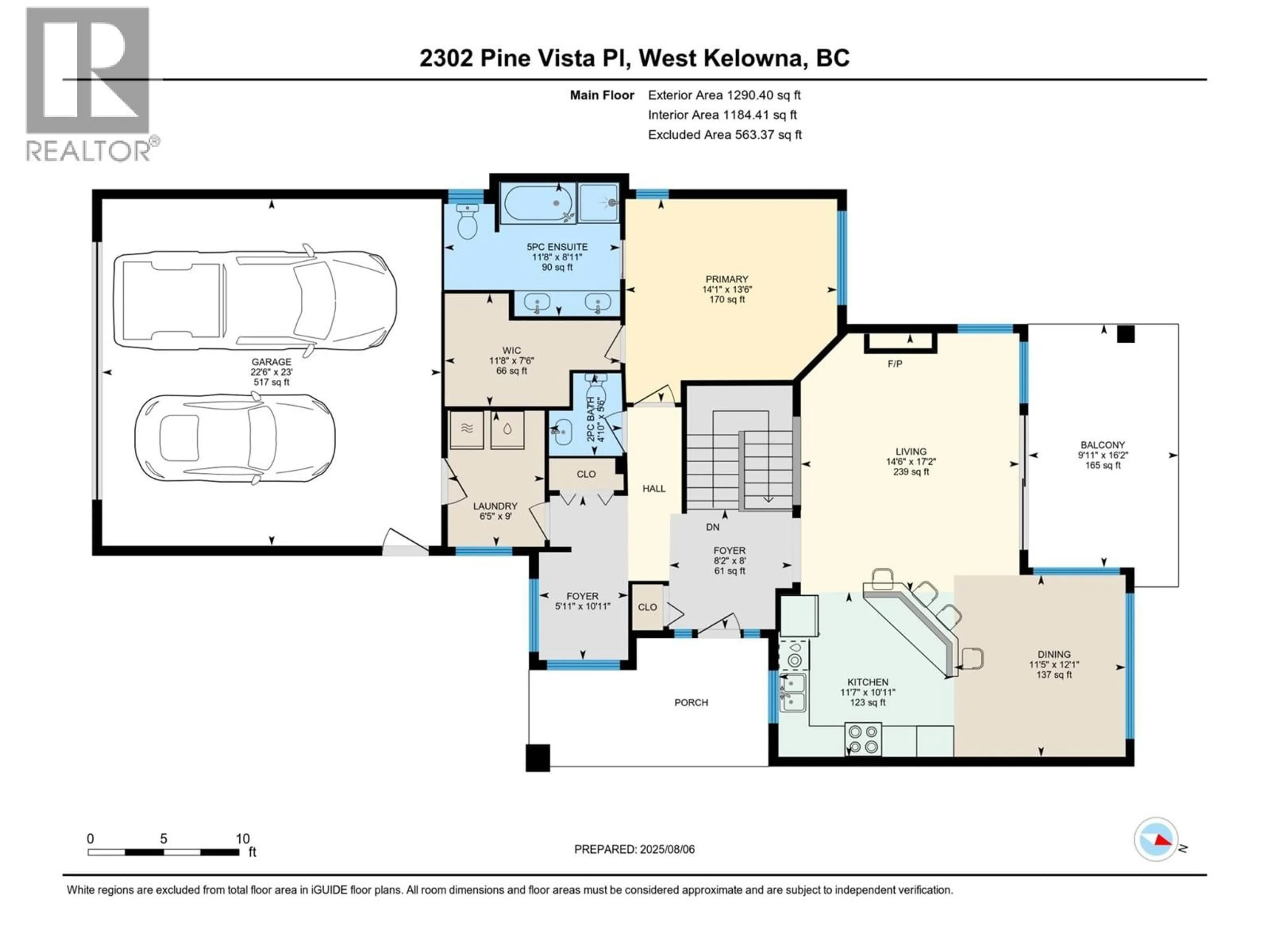 Floor plan for 2302 PINE VISTA PLACE, West Kelowna British Columbia V4T2Y1