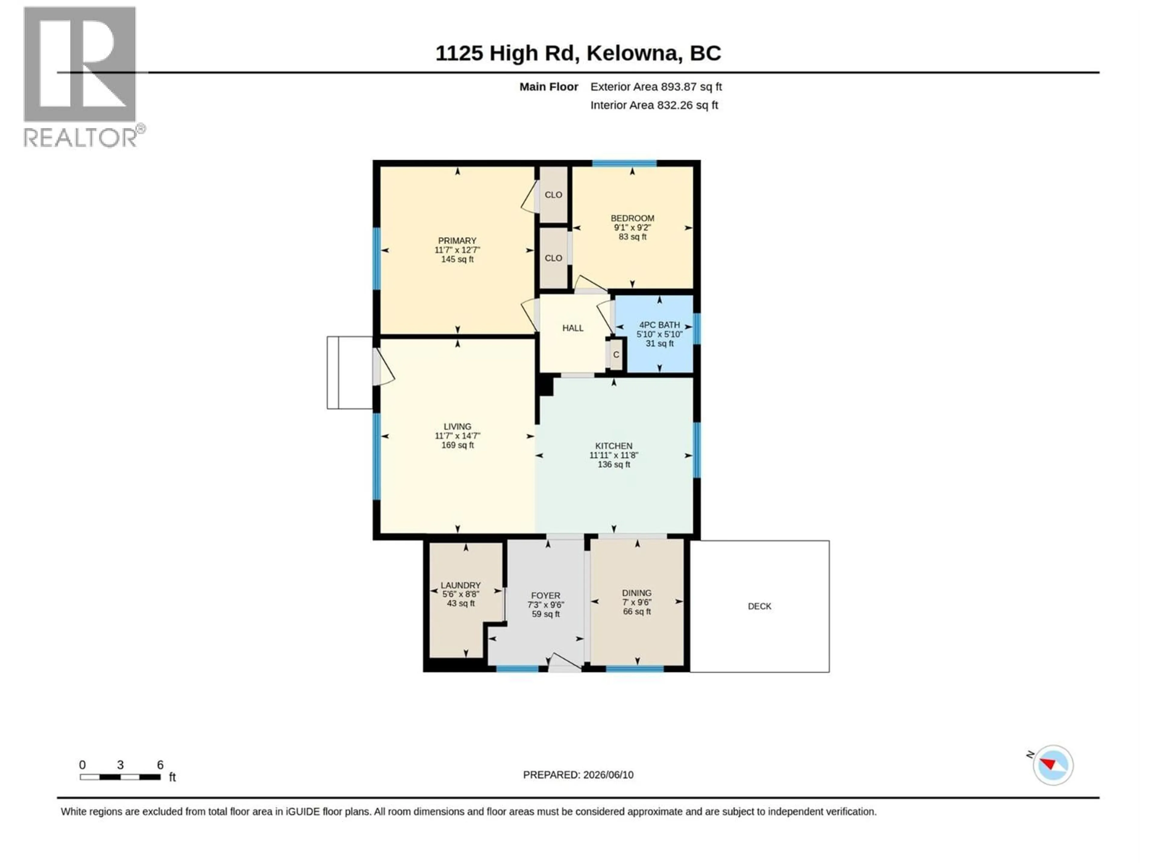 Floor plan for 1125 HIGH ROAD, Kelowna British Columbia V1Y7A9
