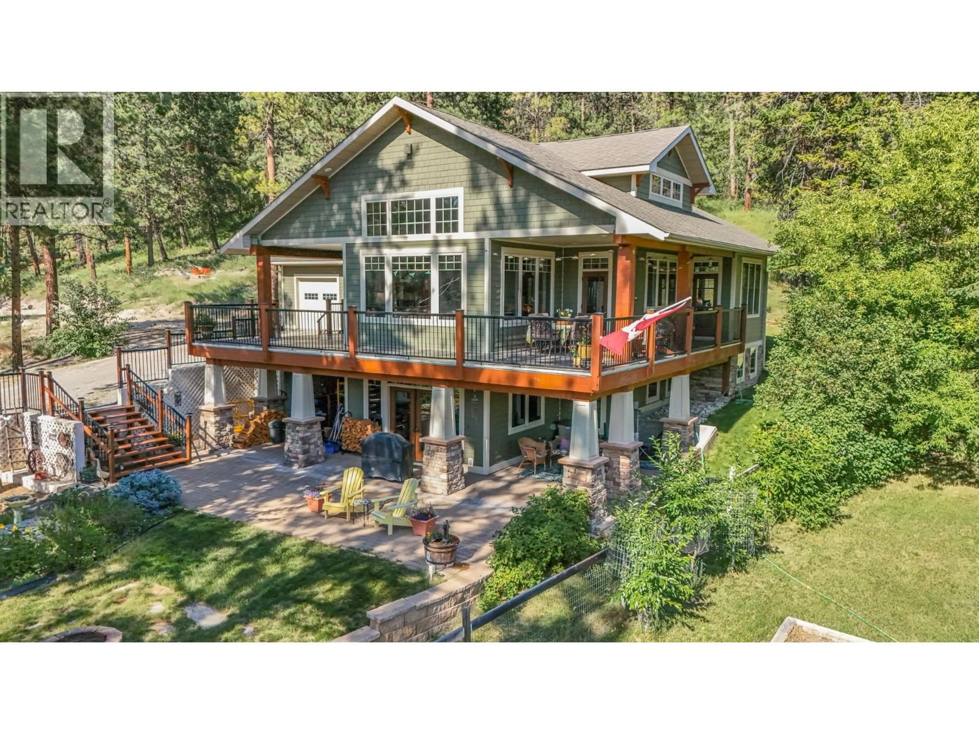 A pic from outside/outdoor area/front of a property/back of a property/a pic from drone, water/lake/river/ocean view for 6308 ASH ROAD, Wasa British Columbia V0B2K0