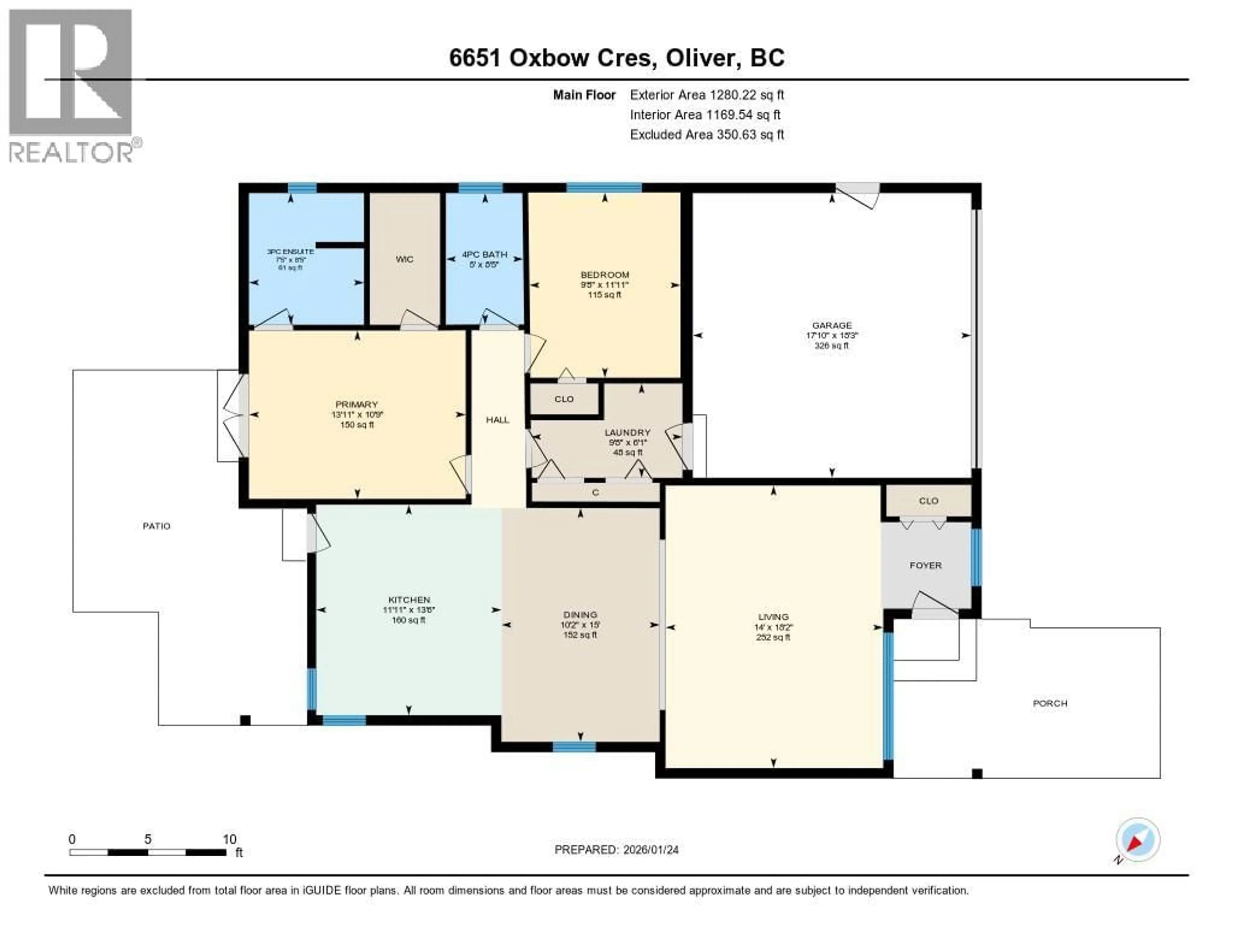 Floor plan for 6651 OXBOW CRESCENT, Oliver British Columbia V0H1T4