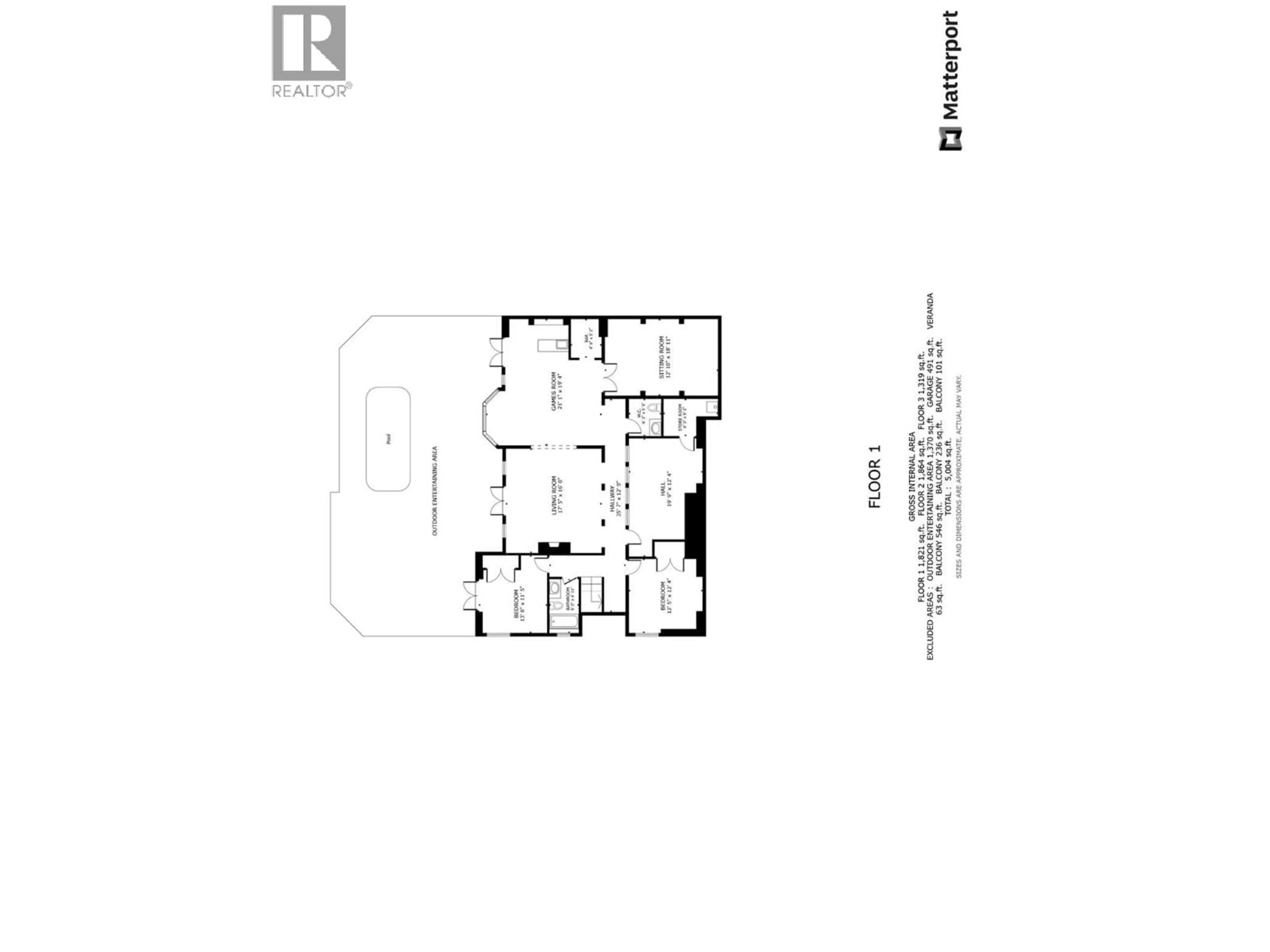 Floor plan for 8784 CORTLAND PLACE, Coldstream British Columbia V1B4B8