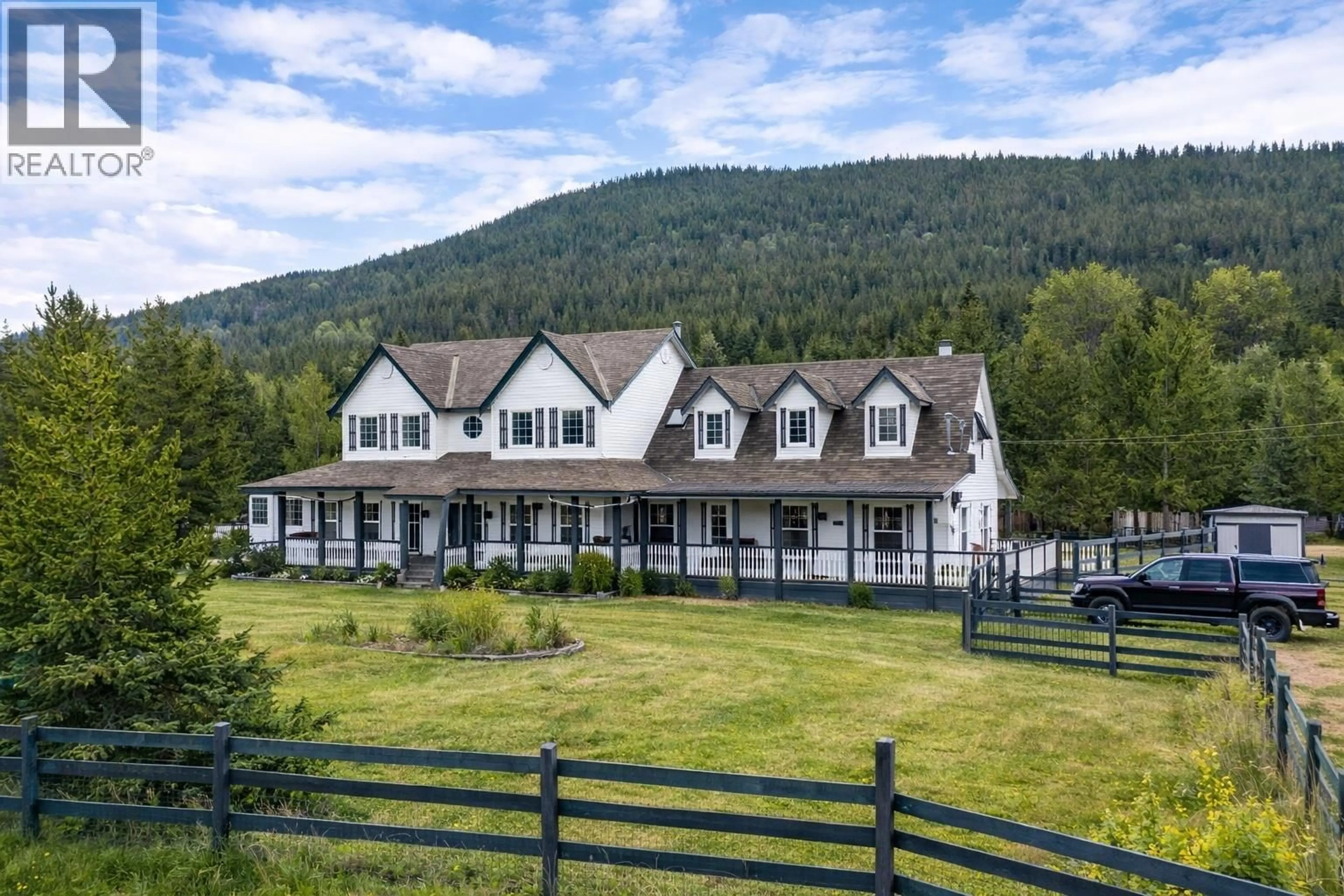 A pic from outside/outdoor area/front of a property/back of a property/a pic from drone, mountain view for 2397 PRINCETON SUMMERLAND ROAD, Princeton British Columbia V0X1W0