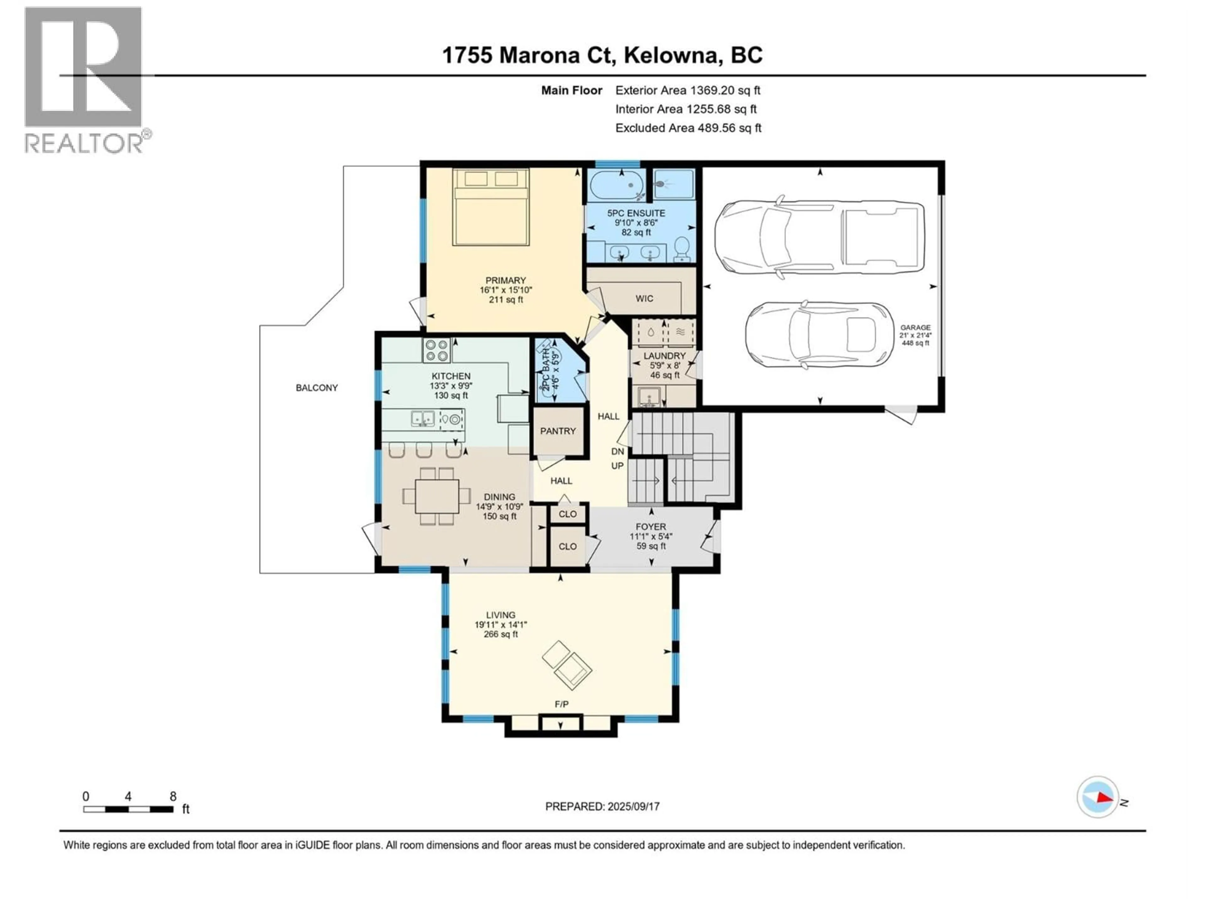 Floor plan for 1755 MARONA COURT, Kelowna British Columbia V1V2N2